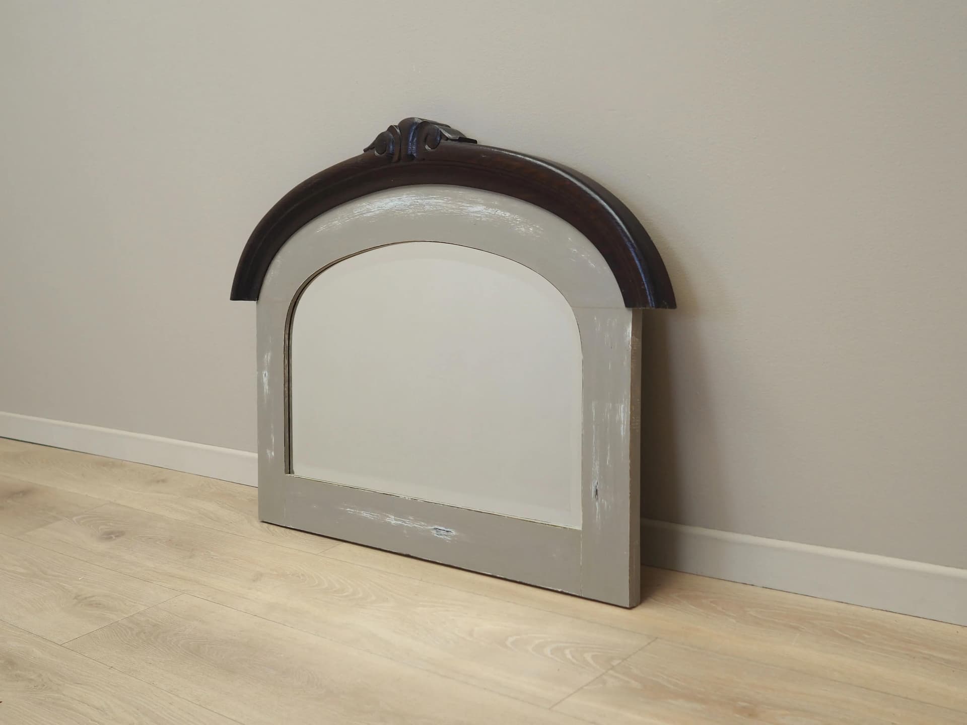 Wall mirror, grey oak, Denmark, 1960s - 25010
