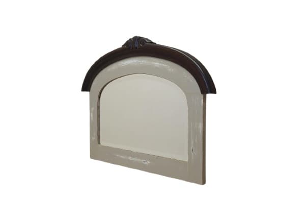 Wall mirror, grey oak, Denmark, 1960s