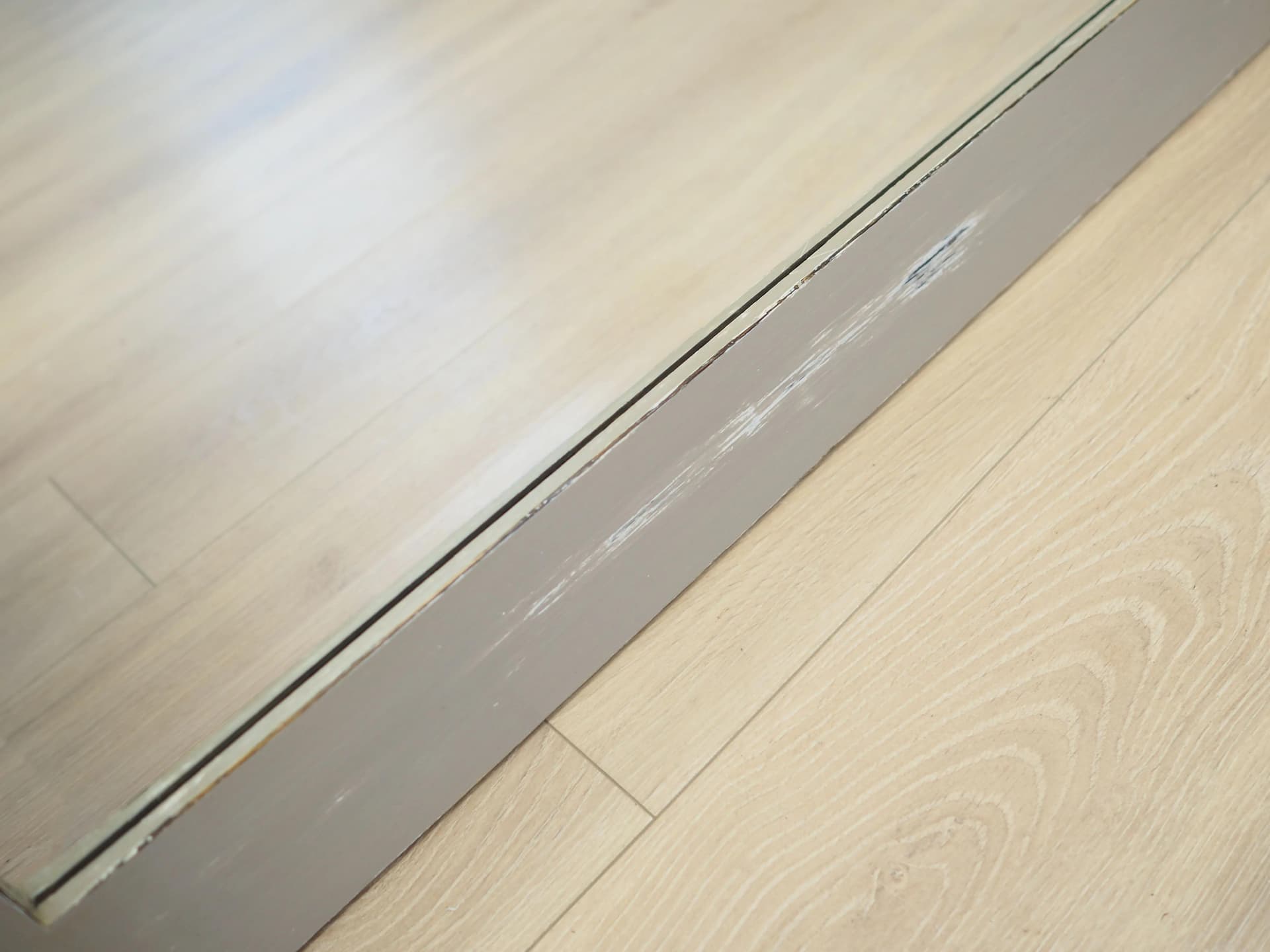 Wall mirror, grey oak, Denmark, 1960s - 25016