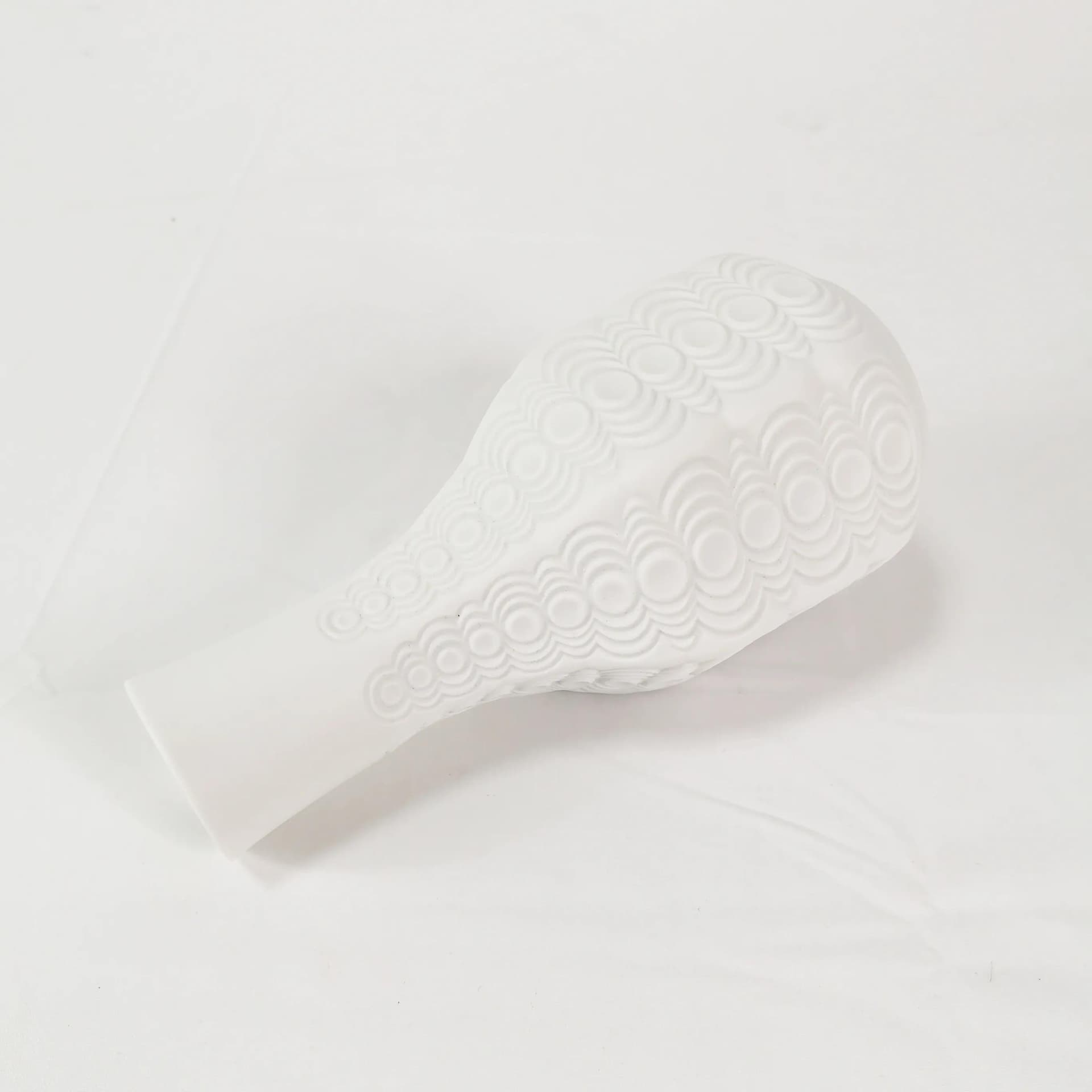 Vase Op-Art, white porcelain, Seltmann Weiden, Germany, 1960s - 336058