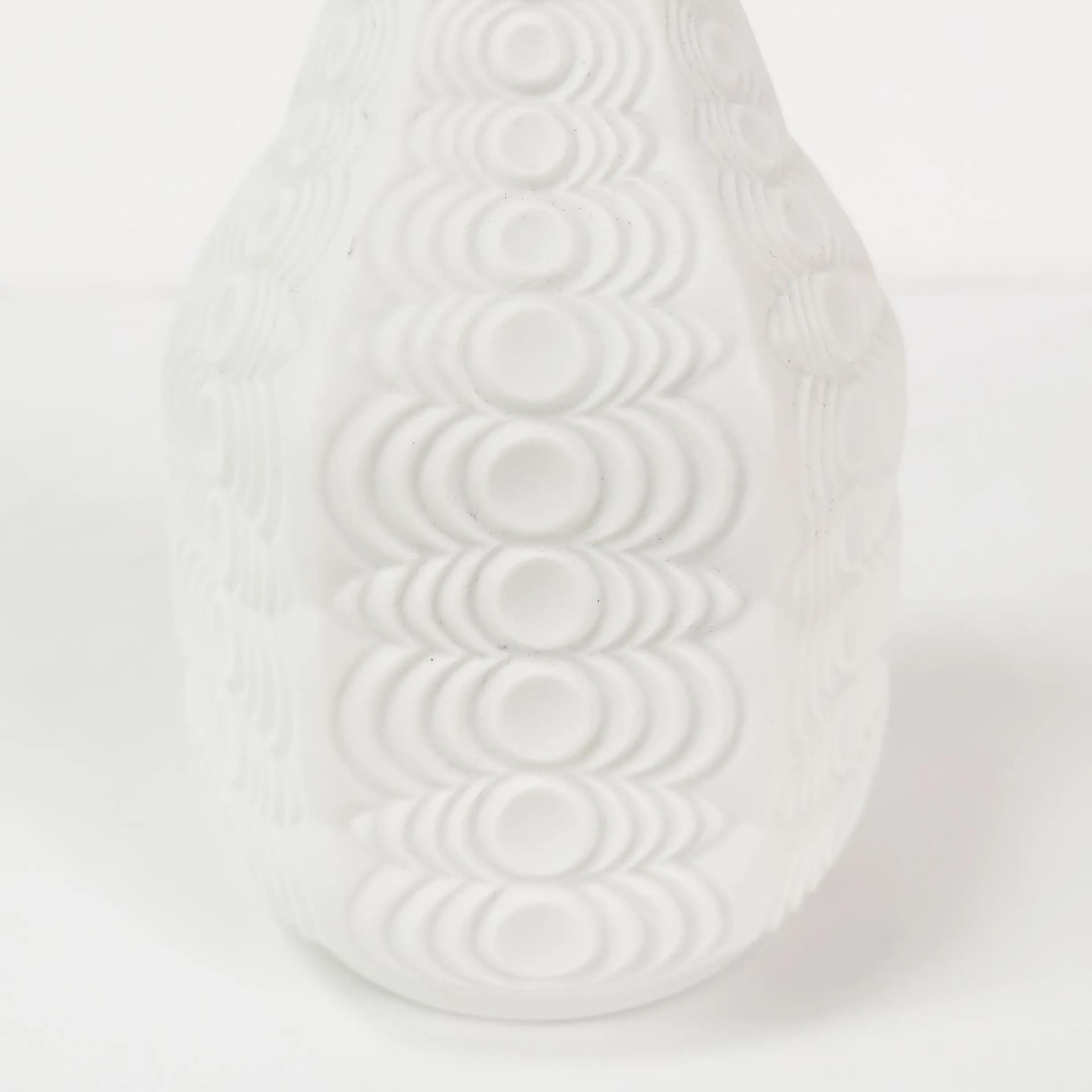 Vase Op-Art, white porcelain, Seltmann Weiden, Germany, 1960s - 336063