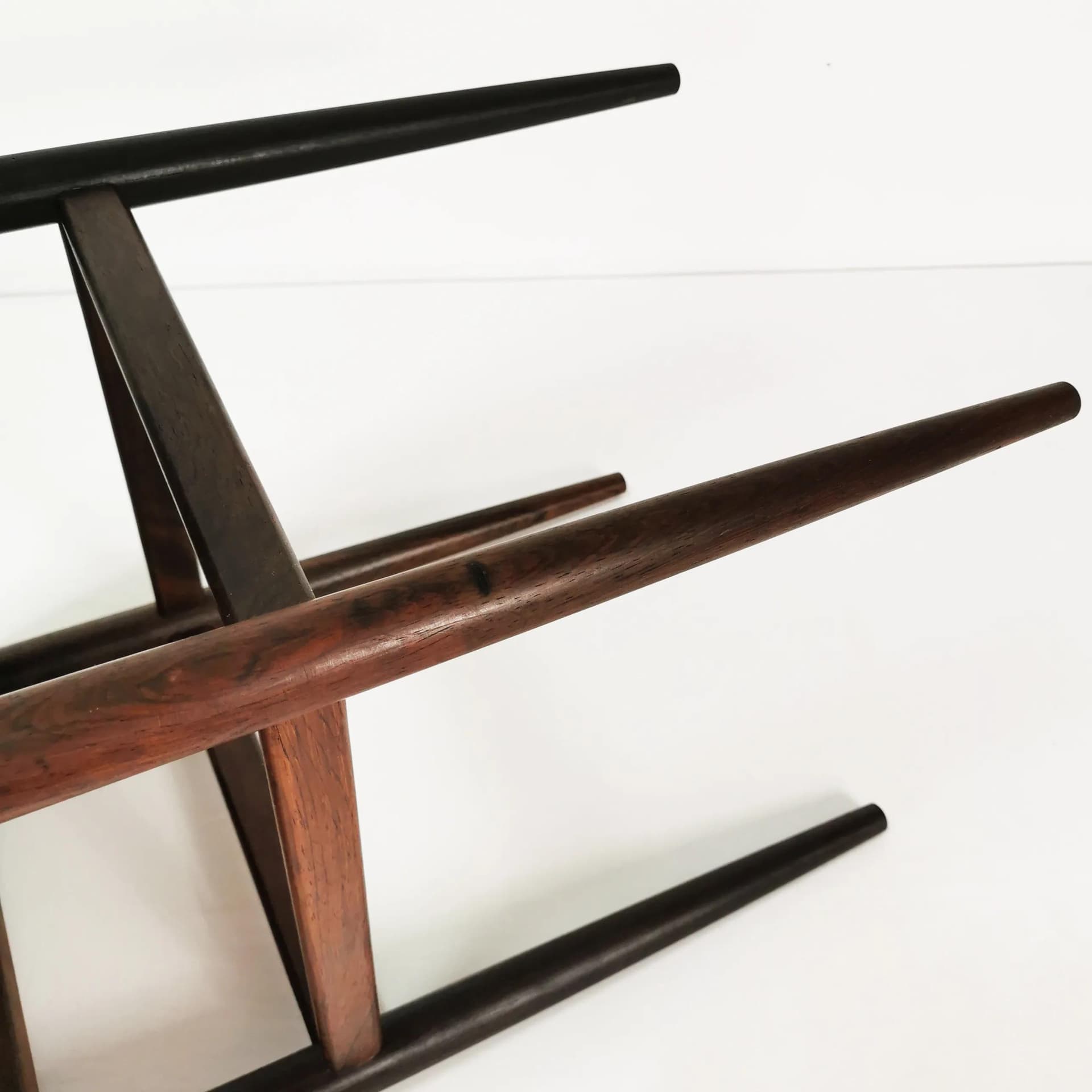 Stolik pomocniczy Mid Century, palisander brązowy, Dania, lata 60. - 335992