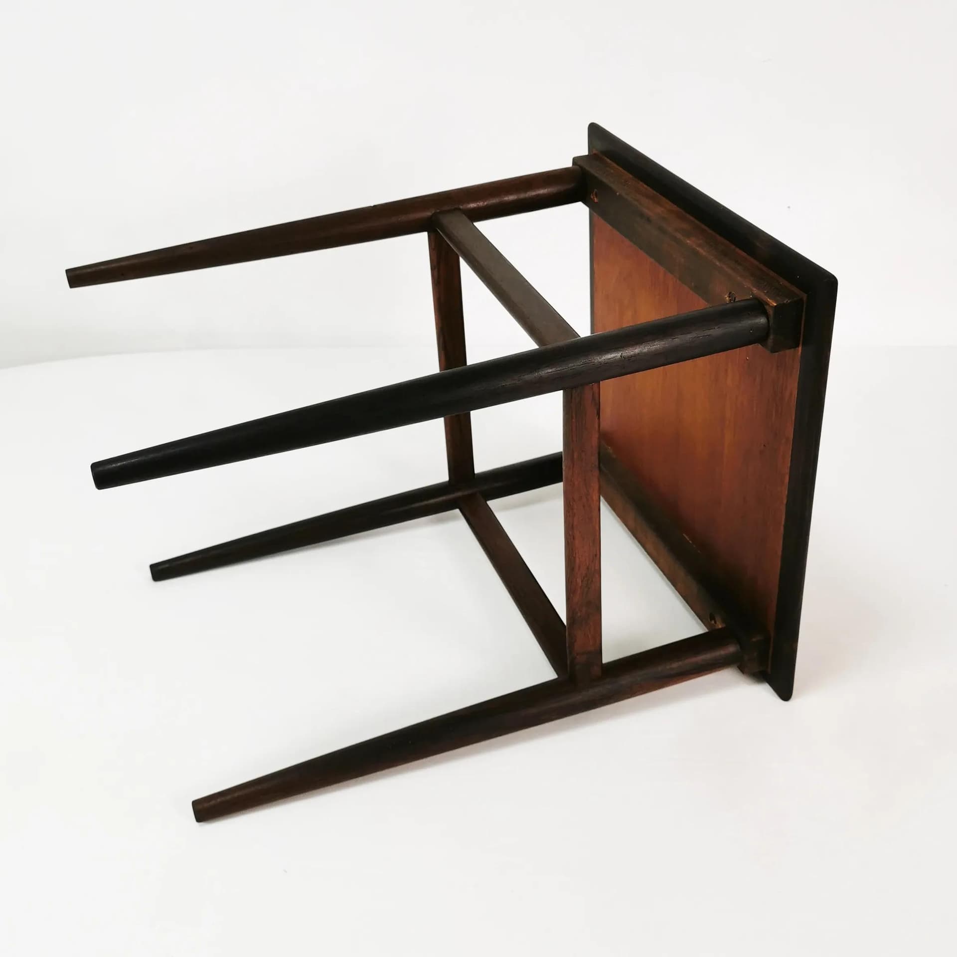 Stolik pomocniczy Mid Century, palisander brązowy, Dania, lata 60. - 335994