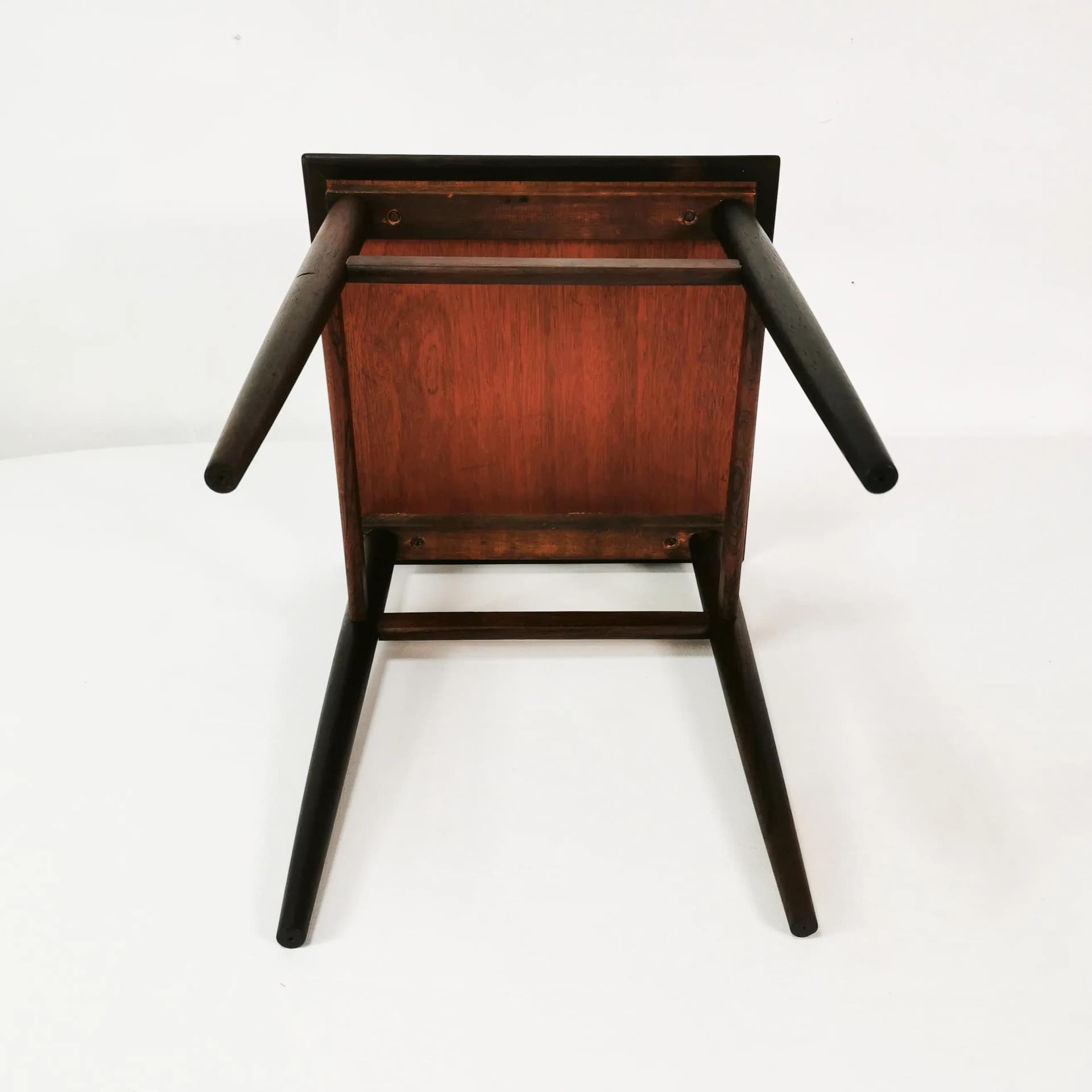 Stolik pomocniczy Mid Century, palisander brązowy, Dania, lata 60. - 335995