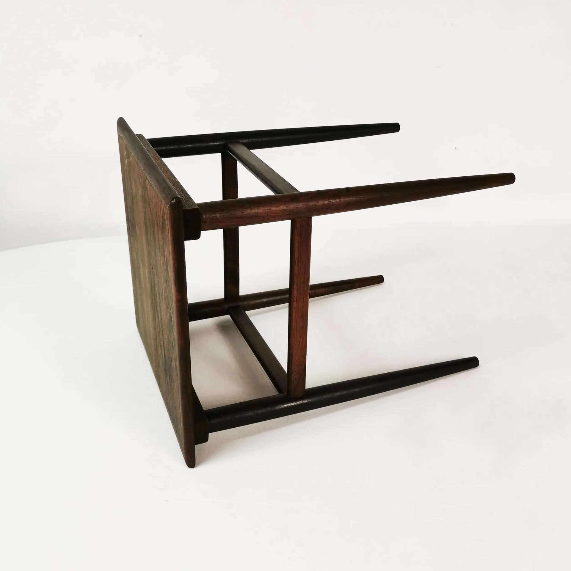 Stolik pomocniczy Mid Century, palisander brązowy, Dania, lata 60. - 335991