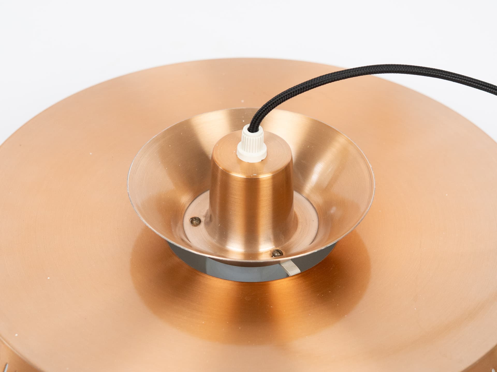 Pendant Lamp Nova, gold, metal, by J. Hammerborg, Fog & Mørup, Denmark, 1960s. - 336313