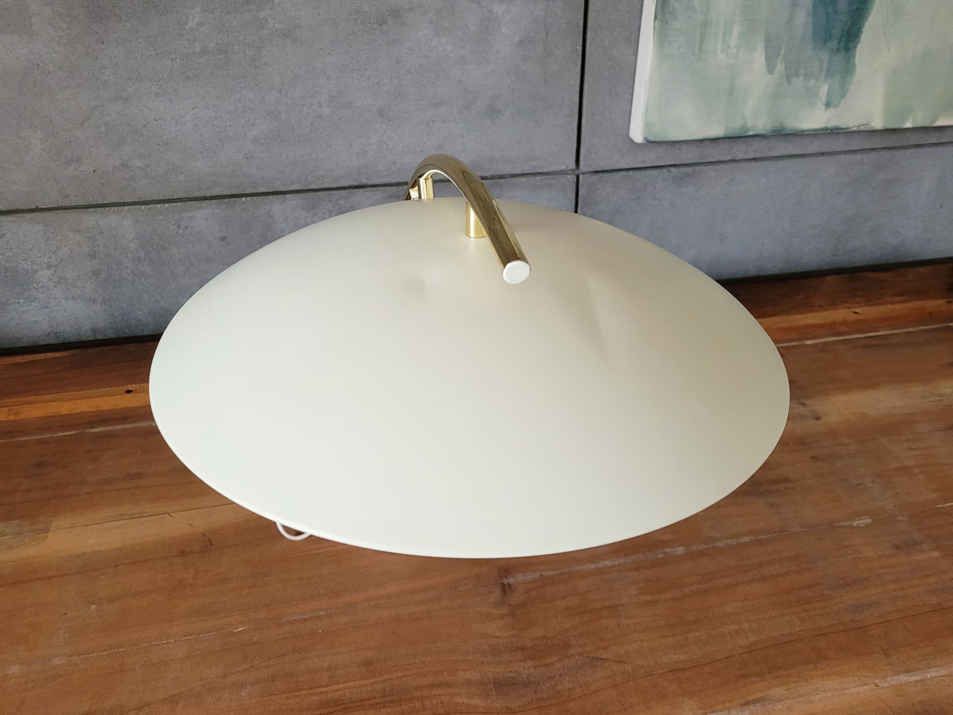 Lampka biurkowa L9003, metal kość słoniowa złoty, Ikea, Szwecja, lata 80. - 66330