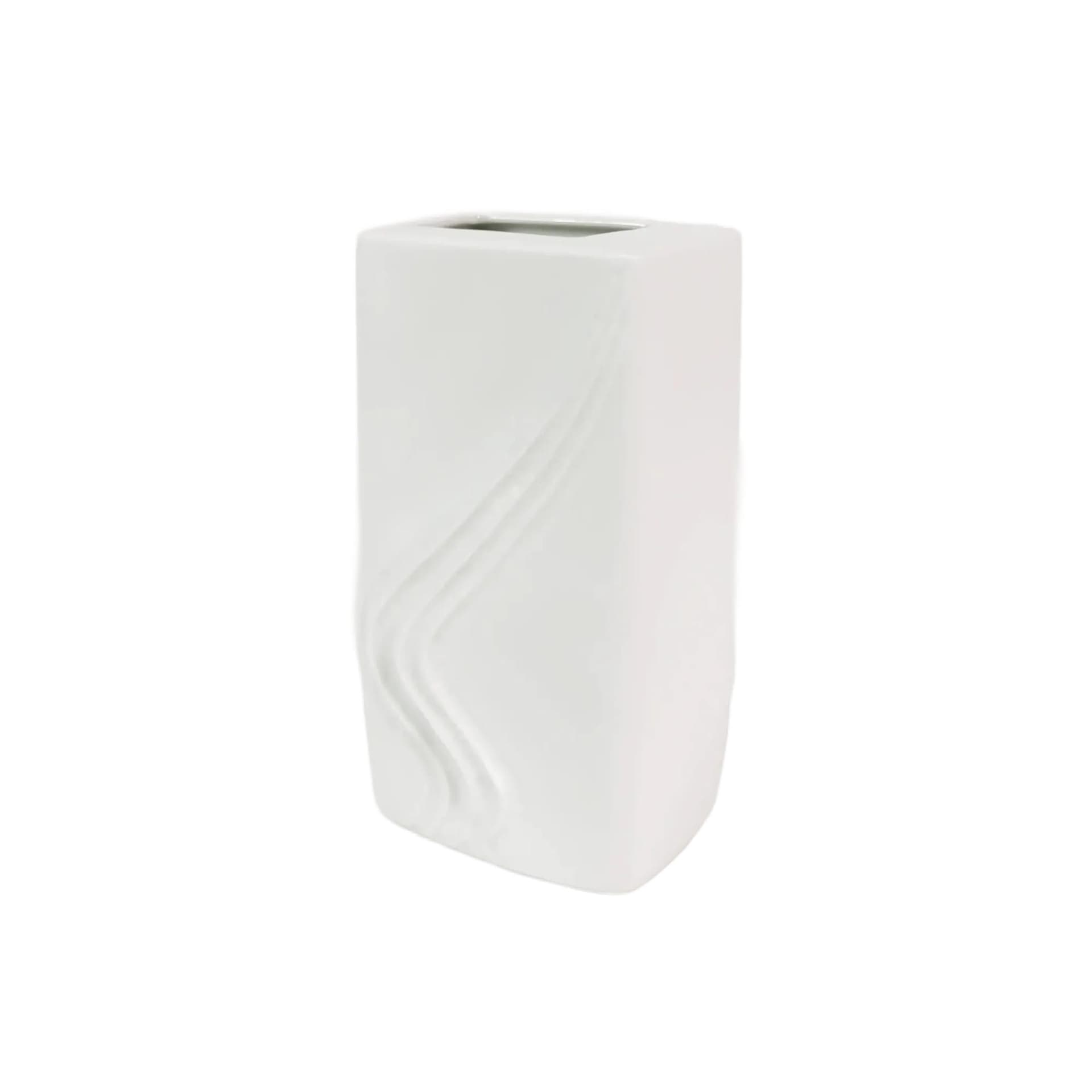 Vase, white porcelain, by M. Freyer, Rosenthal, Germany, 1970s.