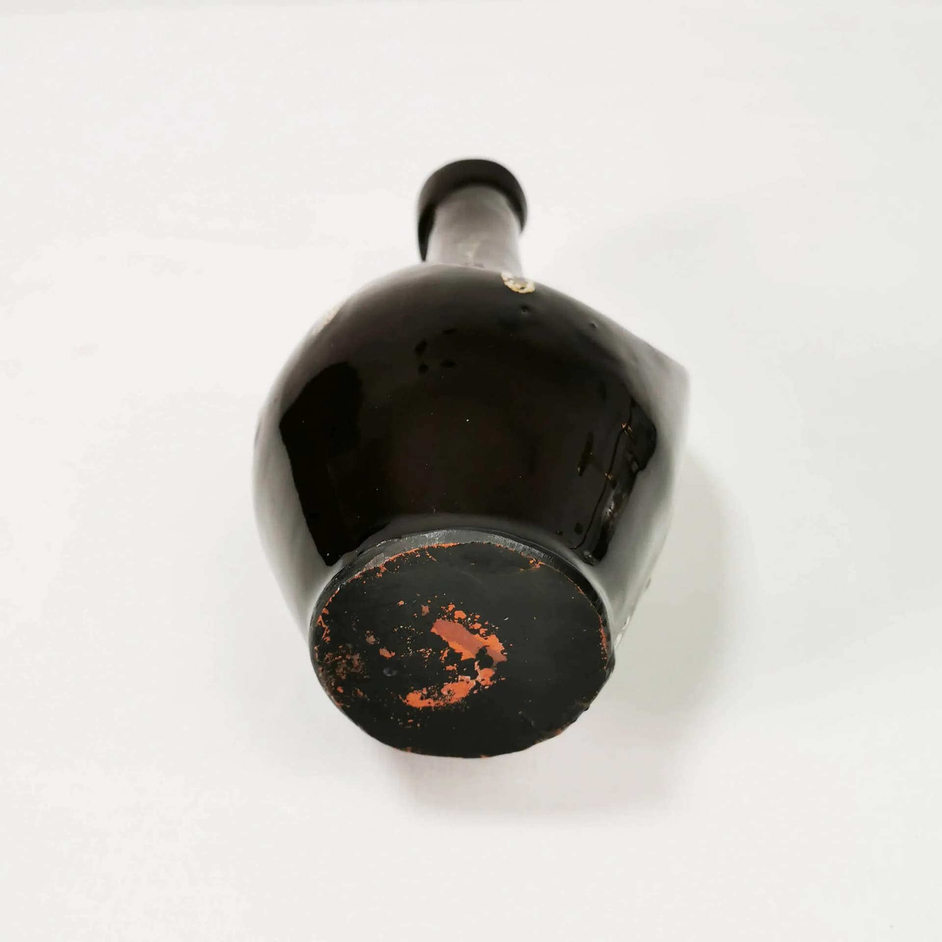 Vase-bottle, black, ceramics, Poland, 1960s - 336935