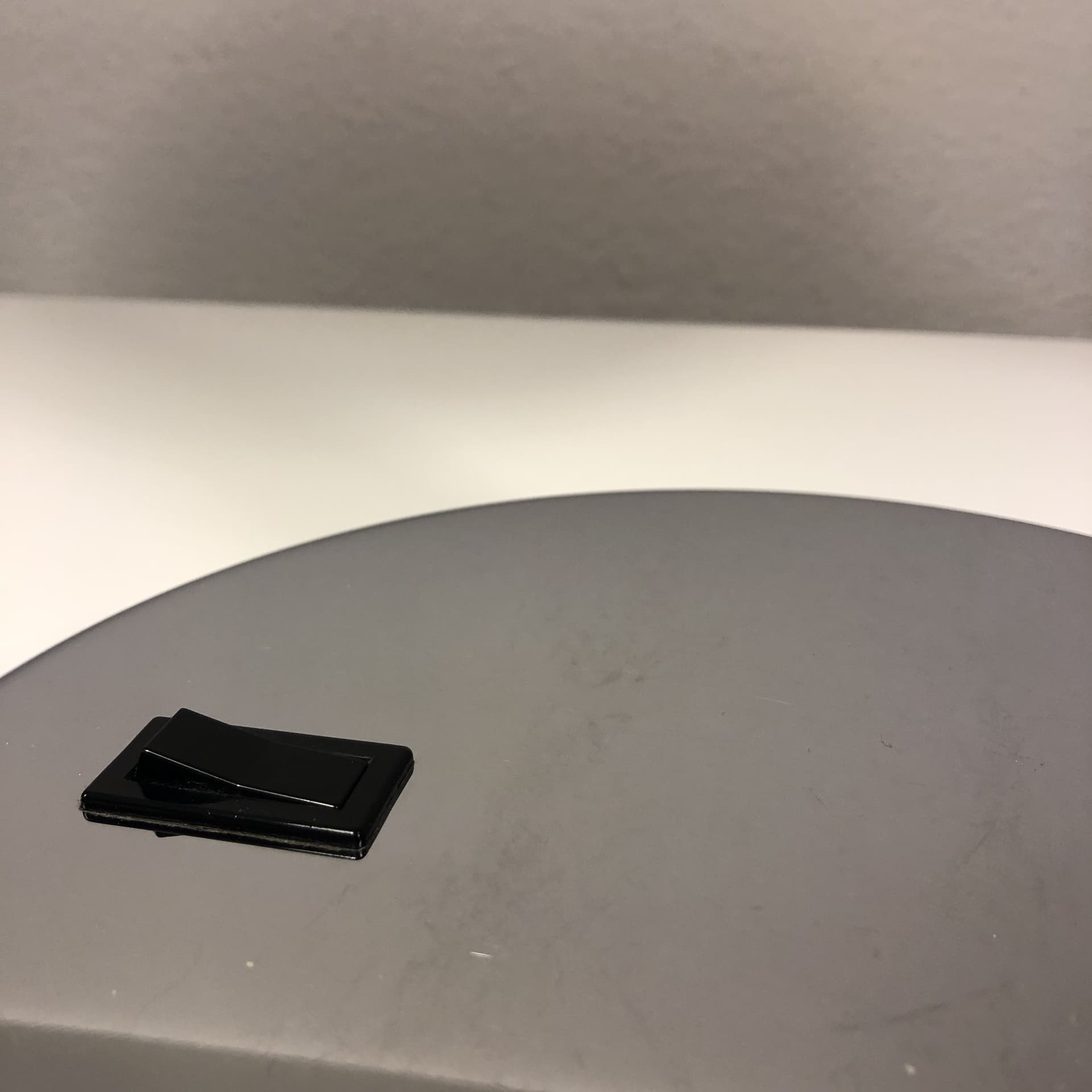 Lampa biurkowa, stal chromowana srebrna, Niemcy, lata 70. - 25182