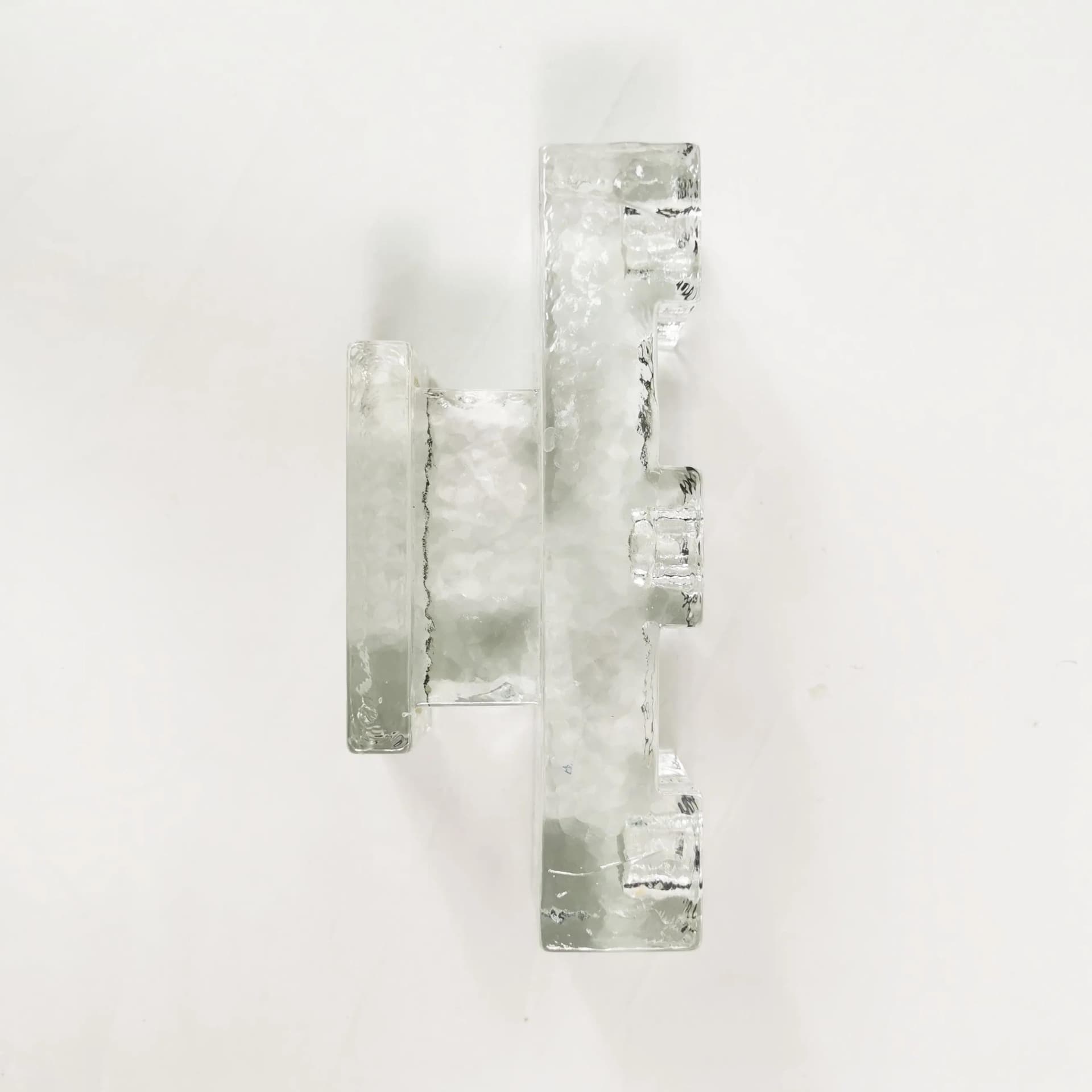 Modernist Candleholder, Transparent Glass, Germany, 1960s - 336623
