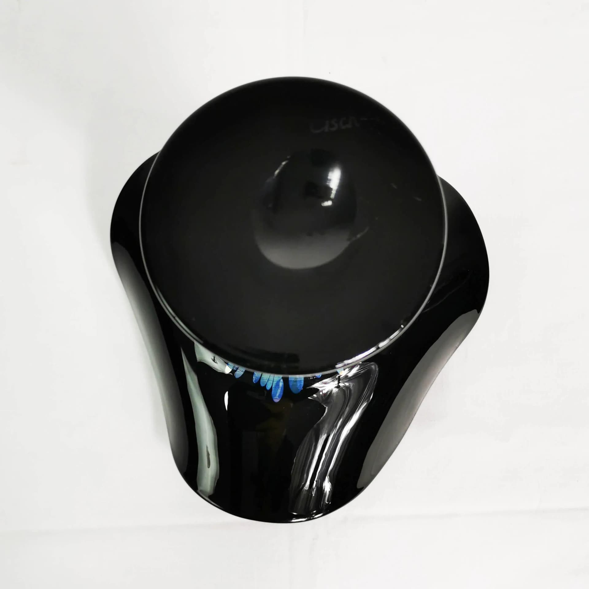 Vase, iridescent black glass, by E. Eisch, Germany, 1970s. - 336607