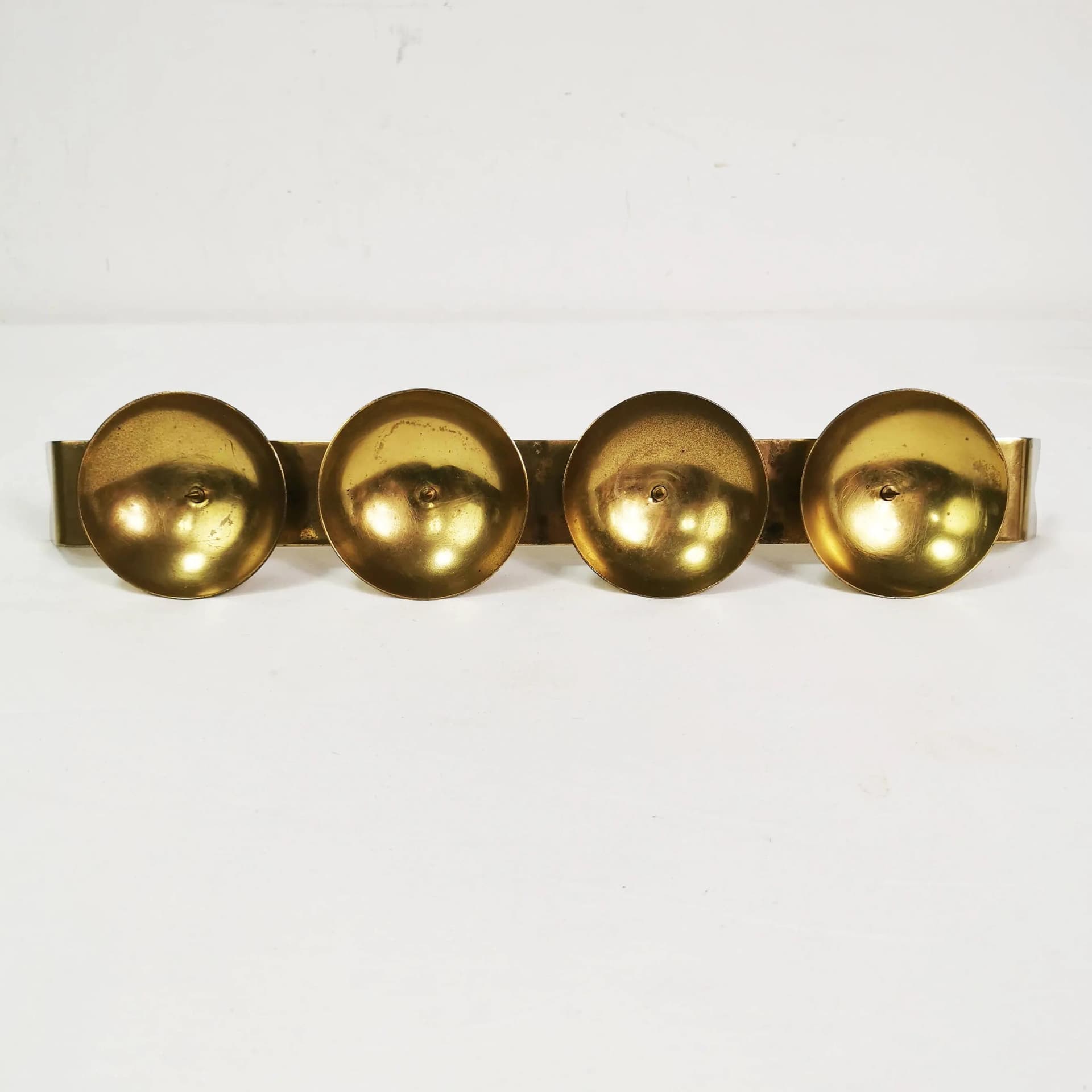 Modernist candleholder, gold brass, Germany, 1960s - 336567