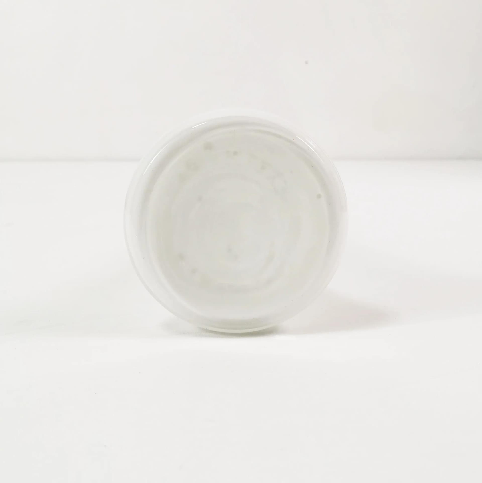 Vase Minimalist, white glass, Huta Alicja Tarnów, Poland, 1980s. - 336479