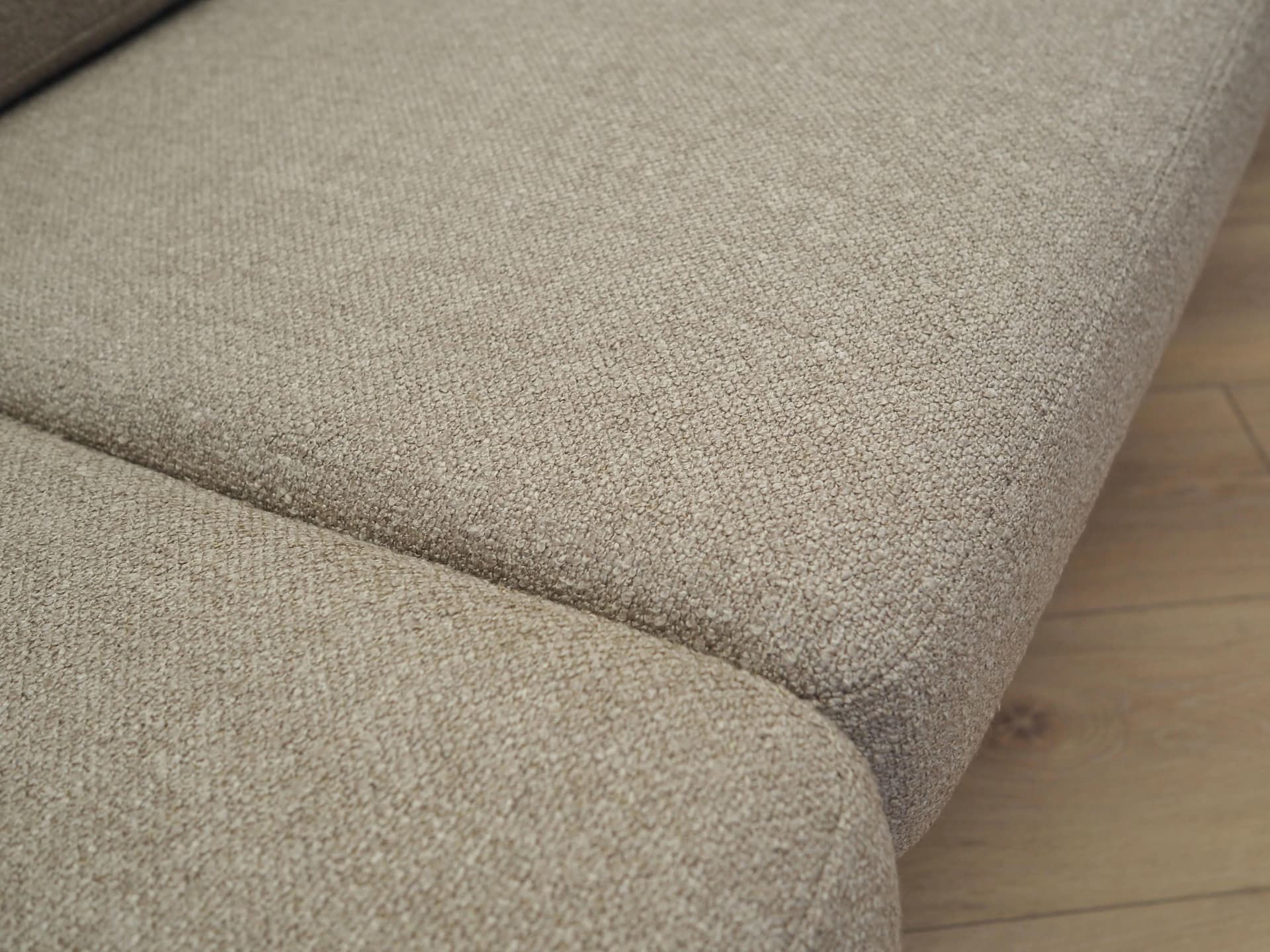 Sofa GE-290, boucle beżowy, dąb, proj. H.J. Wegner, Getama, Dania, lata 60. - 25263