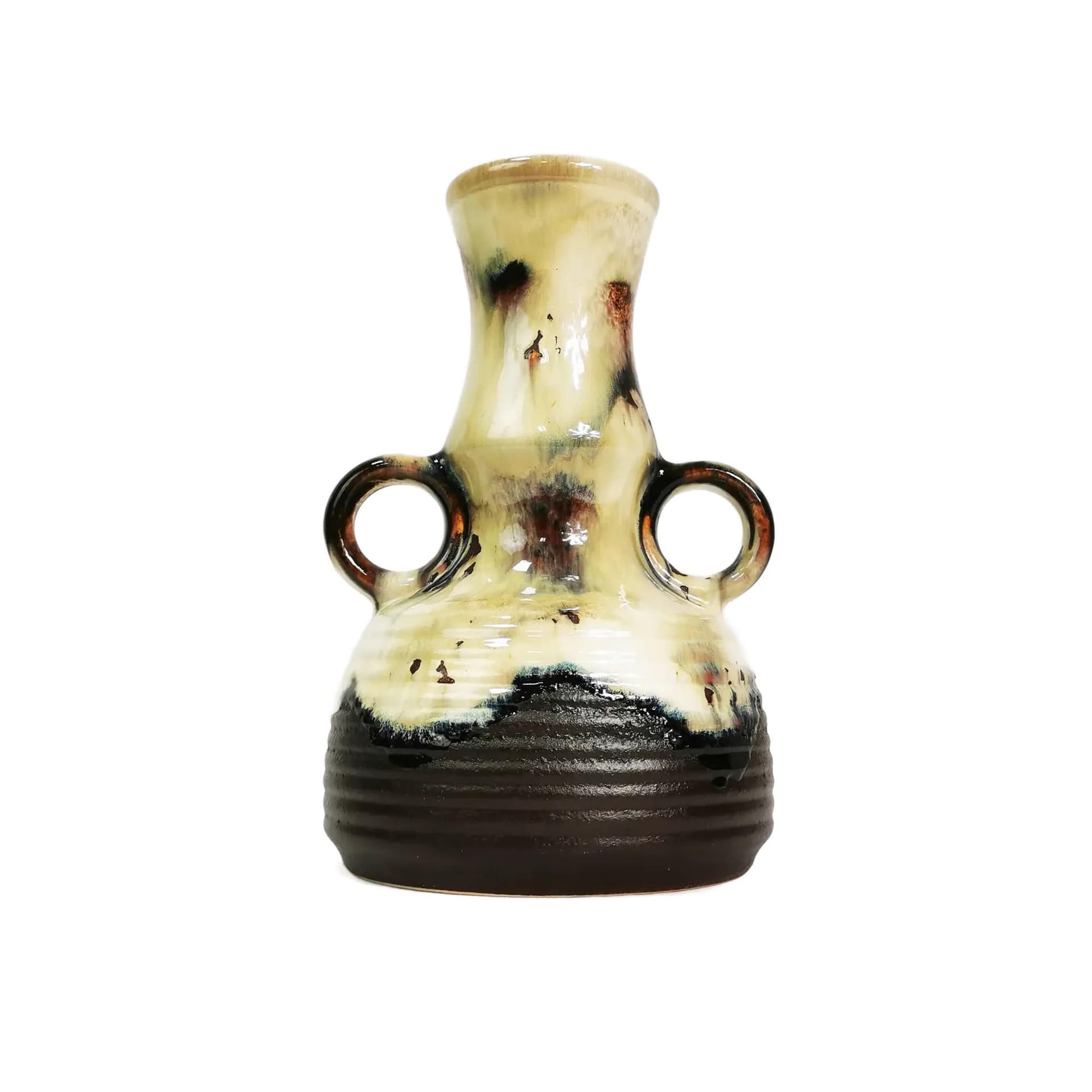 Vase, multicolor stoneware, Germany, 1960s.