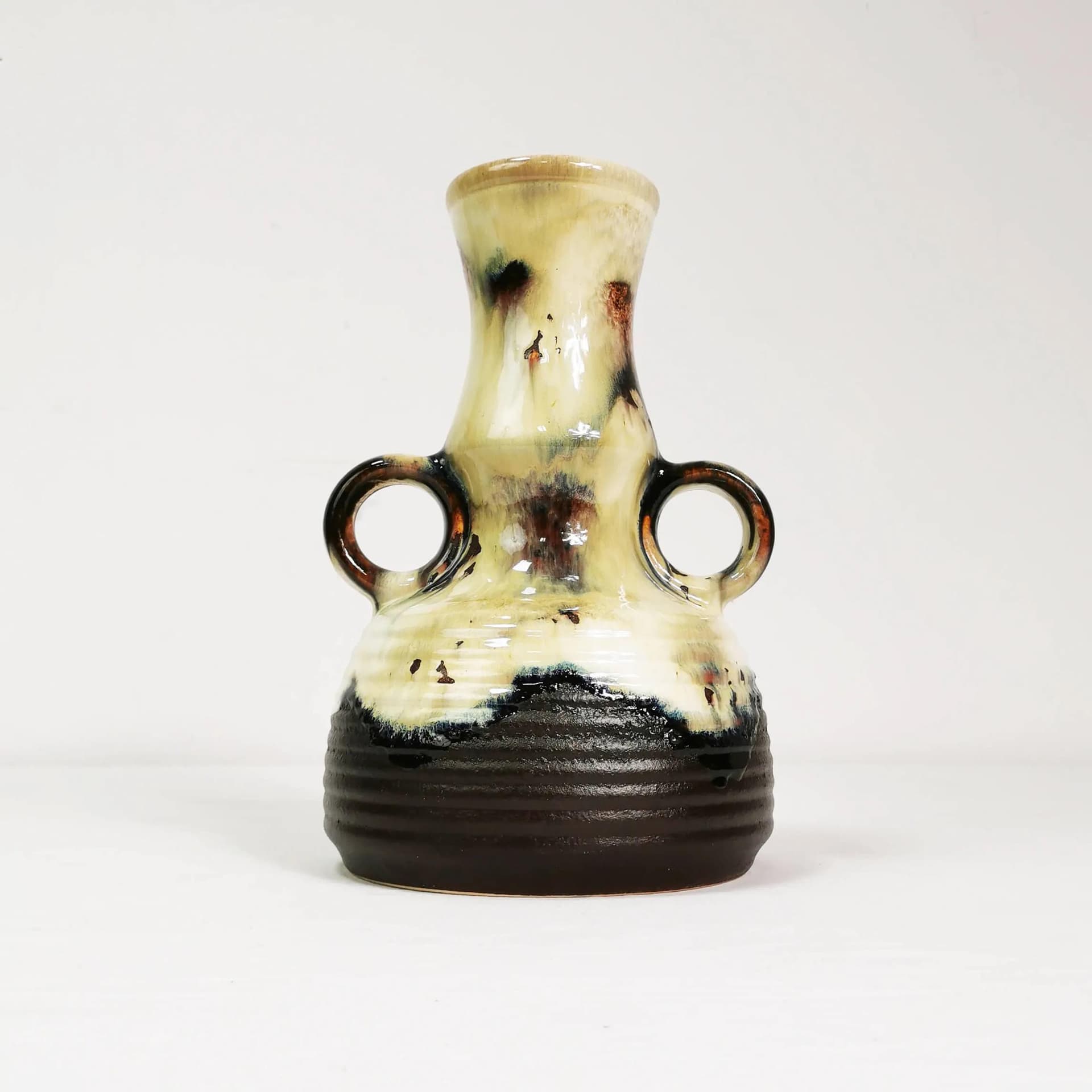 Vase, multicolor stoneware, Germany, 1960s. - 337684