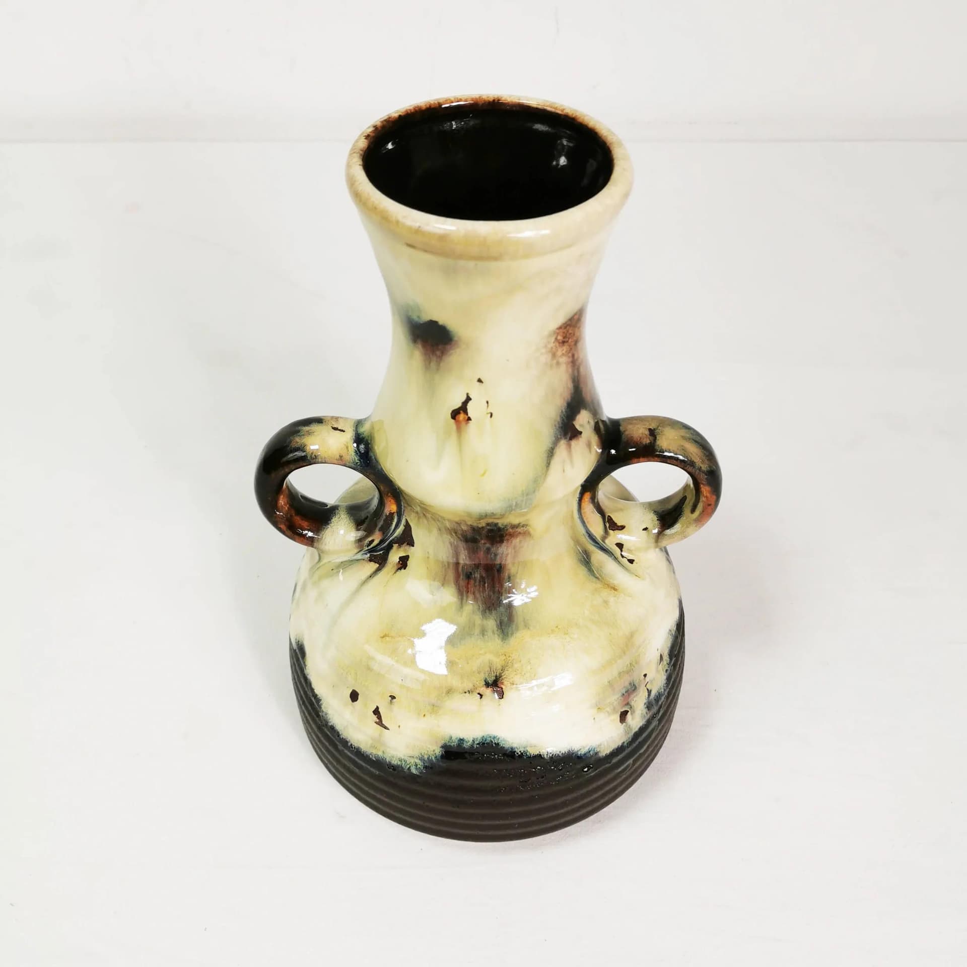 Vase, multicolor stoneware, Germany, 1960s. - 337678