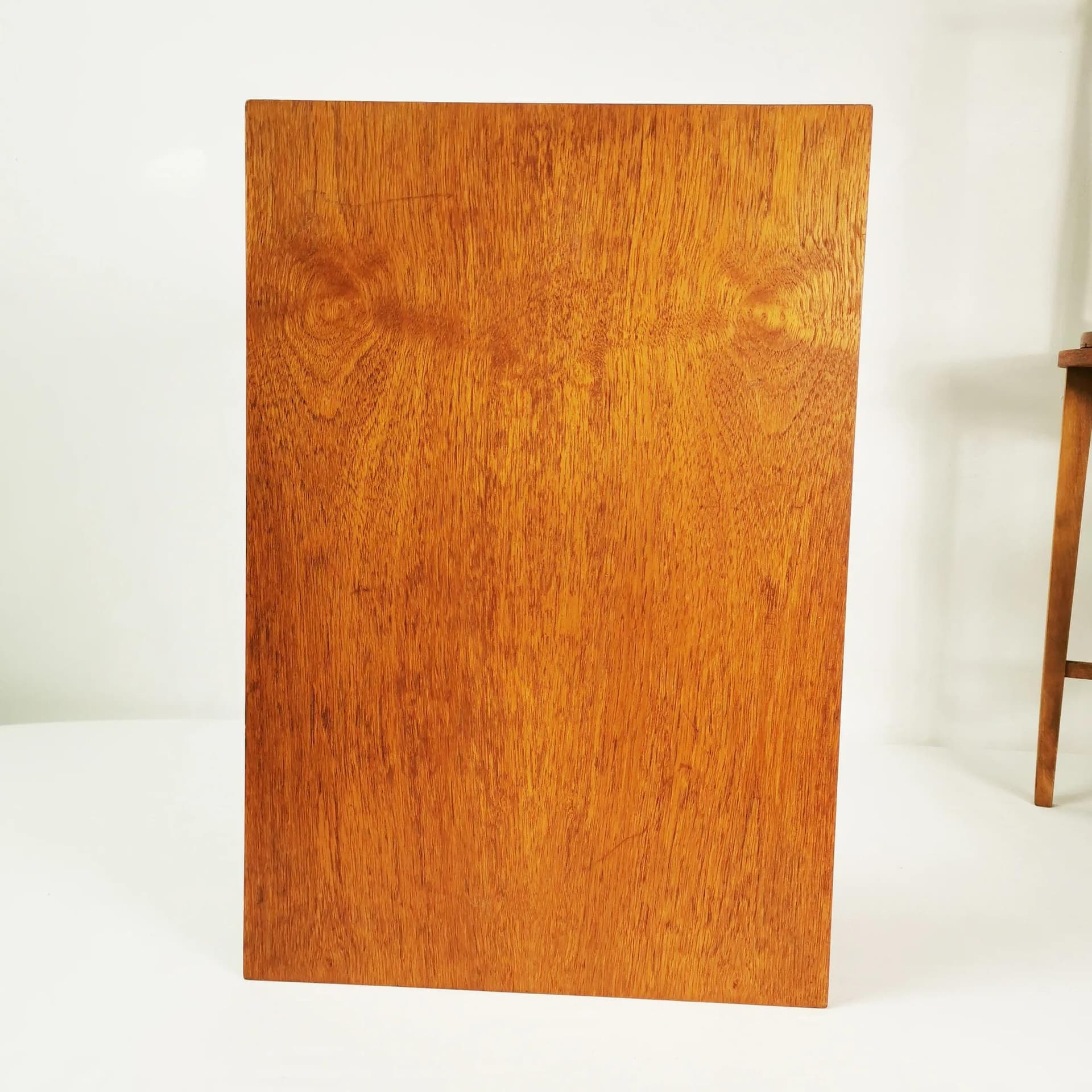 Zestaw pięciu stolików, Mid Century, buk brązowy, teak brązowy, proj. P. Hundevad, Czechosłowacja, lata 60. - 337665
