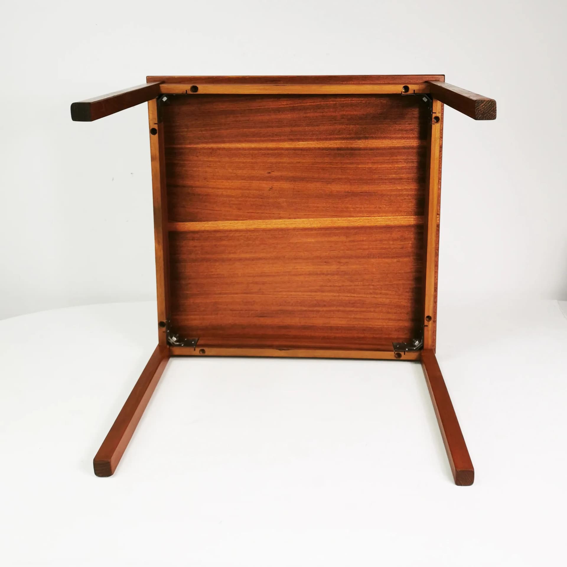 Coffee table, brown teak, Denmark, 1970s. - 337523