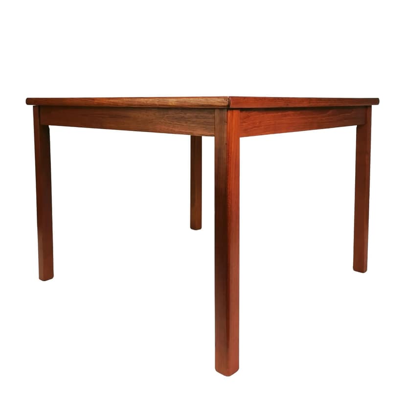 Coffee table, brown teak, Denmark, 1970s.