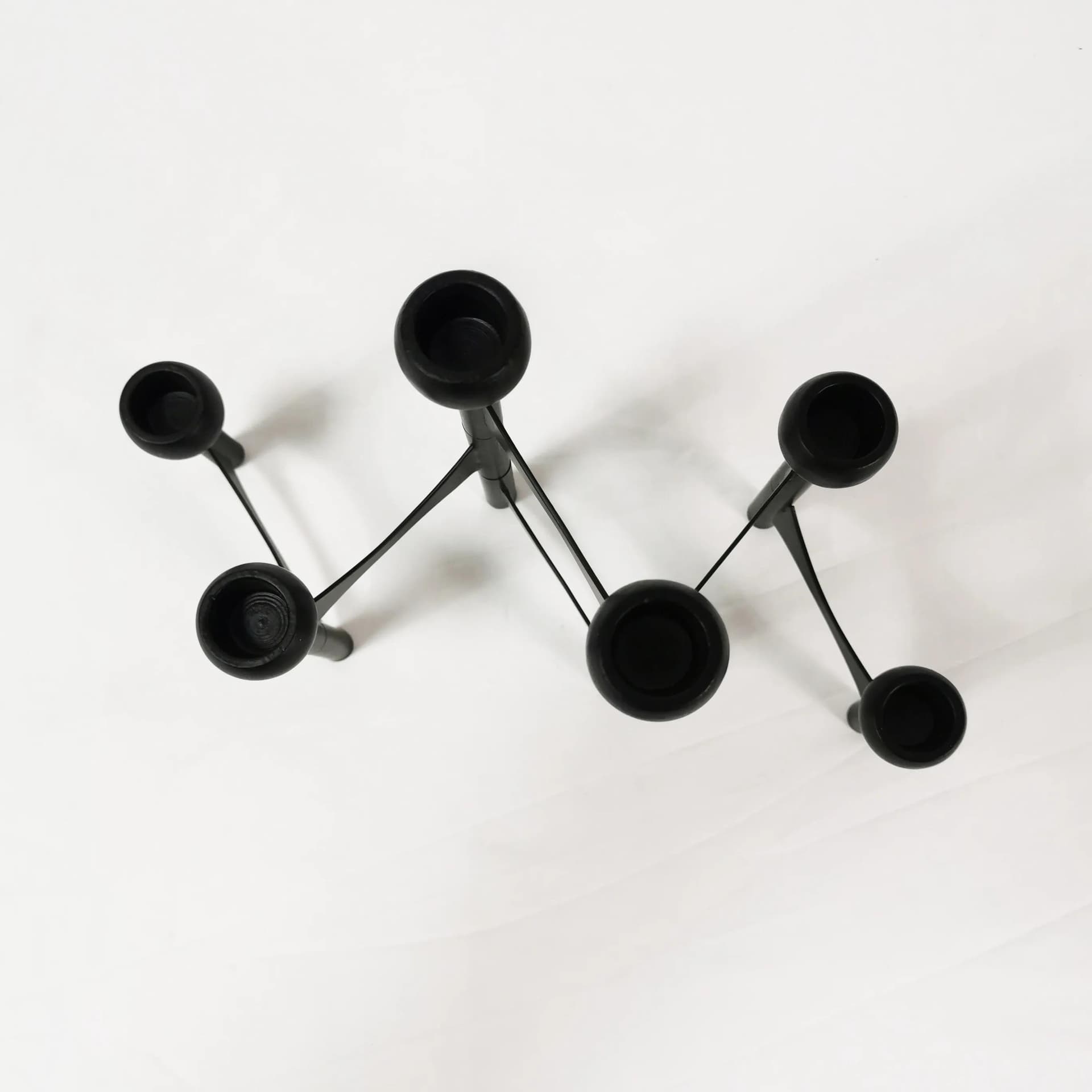 Świecznik, czarny, metal, Niemcy - 337426