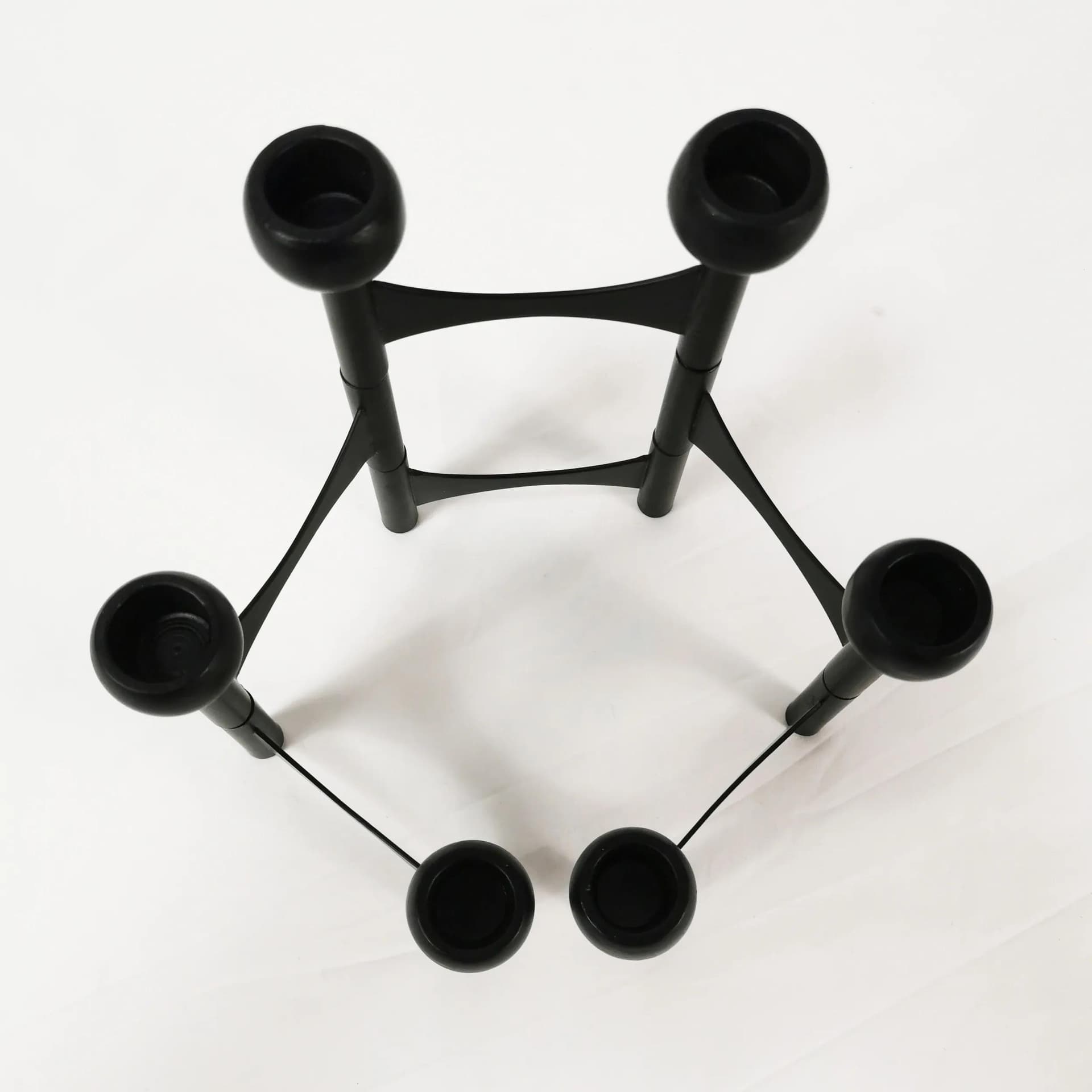 Świecznik, czarny, metal, Niemcy - 337424