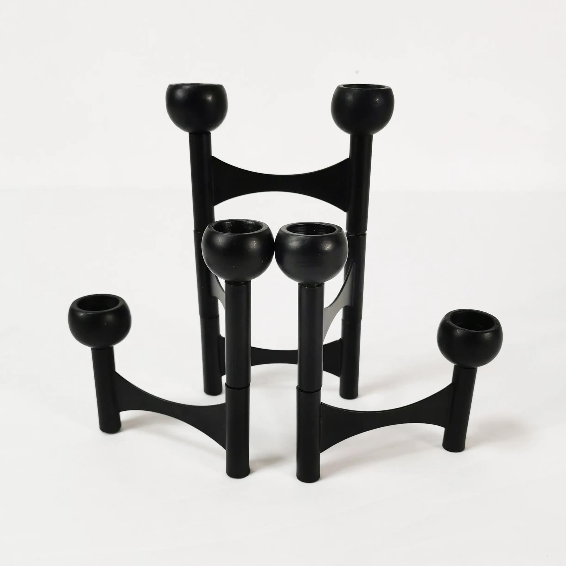 Świecznik, czarny, metal, Niemcy - 337423