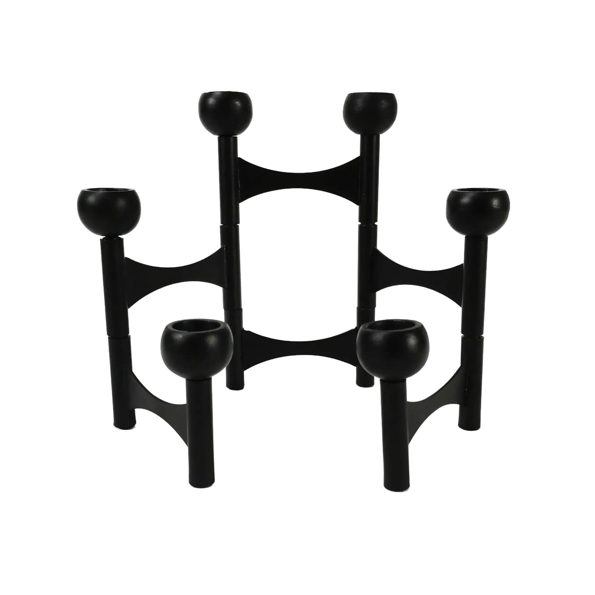 Świecznik, czarny, metal, Niemcy