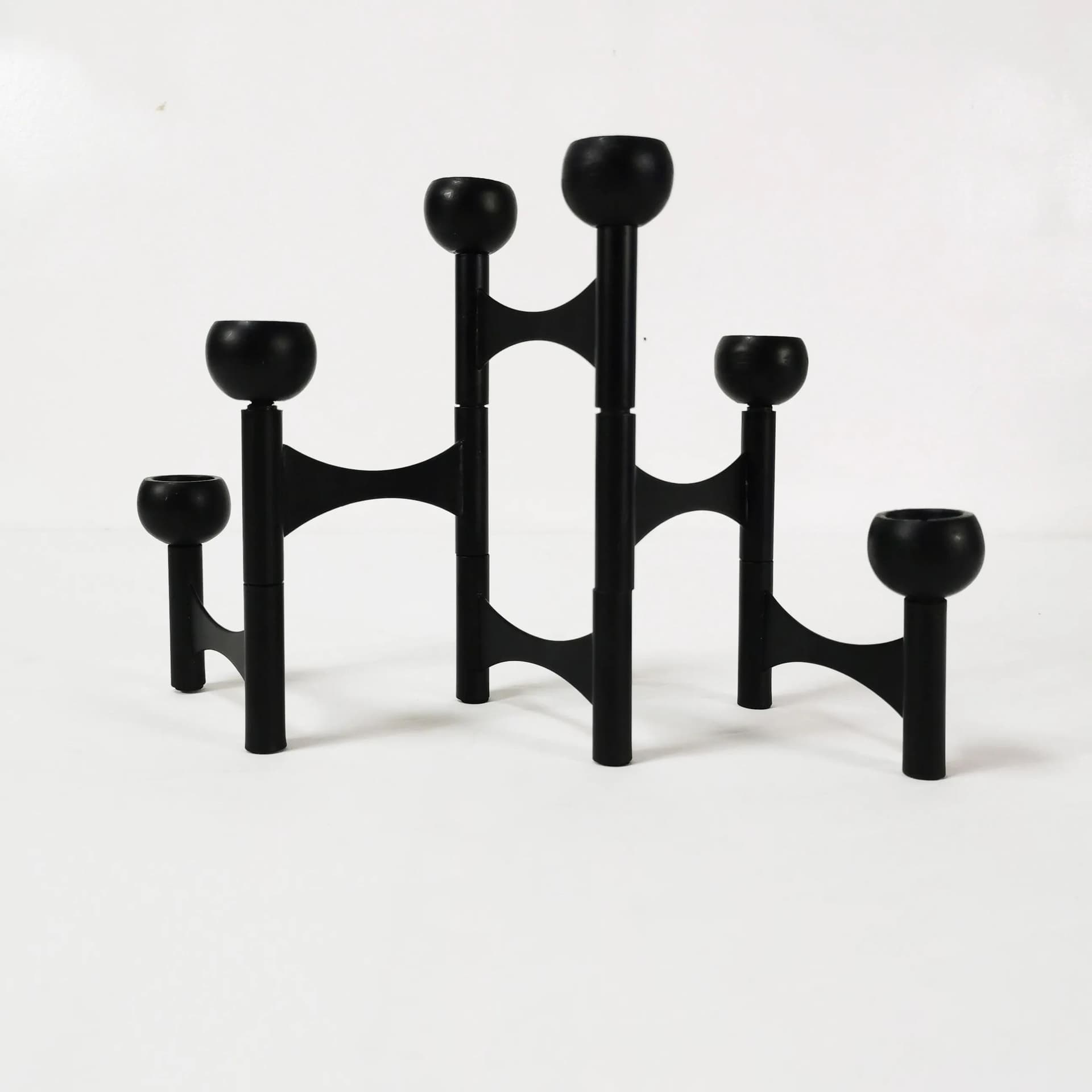 Świecznik, czarny, metal, Niemcy - 337425