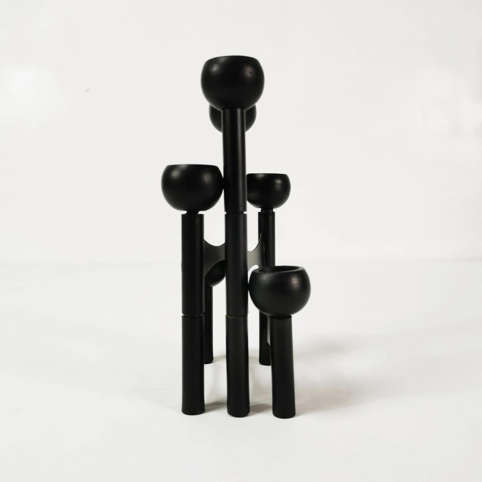Świecznik, czarny, metal, Niemcy - 337427