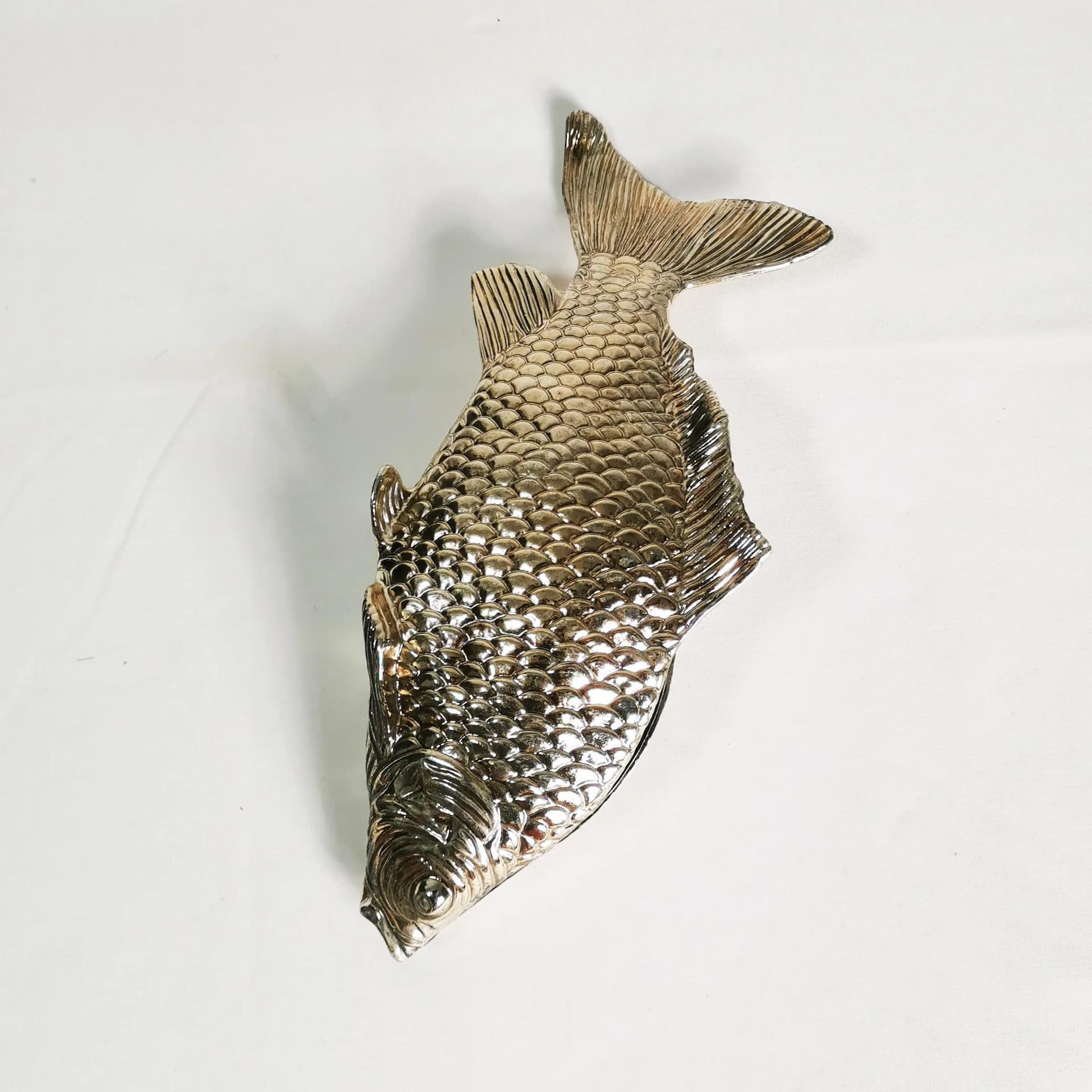 Serwetnik, srebro-złoto, metal srebrzony, Włochy, lata 60. - 337262