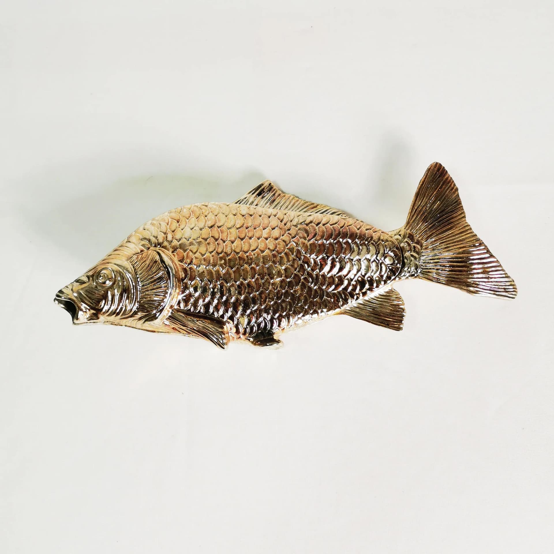 Serwetnik, srebro-złoto, metal srebrzony, Włochy, lata 60. - 337261