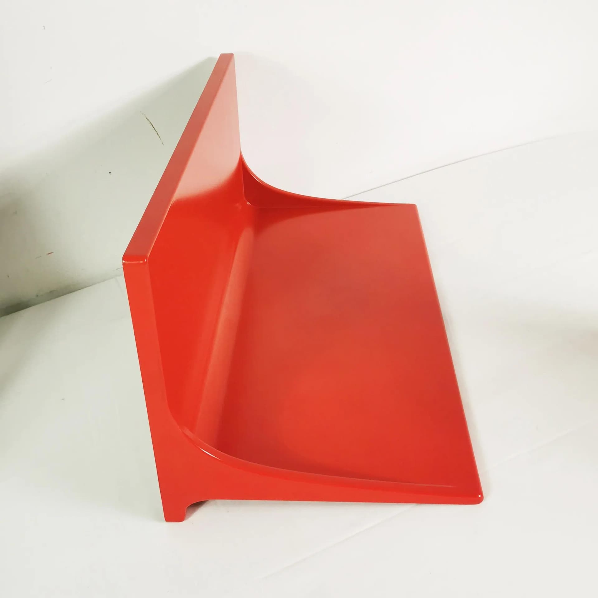 Para półek ściennych Space Age, czerwony, plastik, Niemcy, lata 70. - 337250