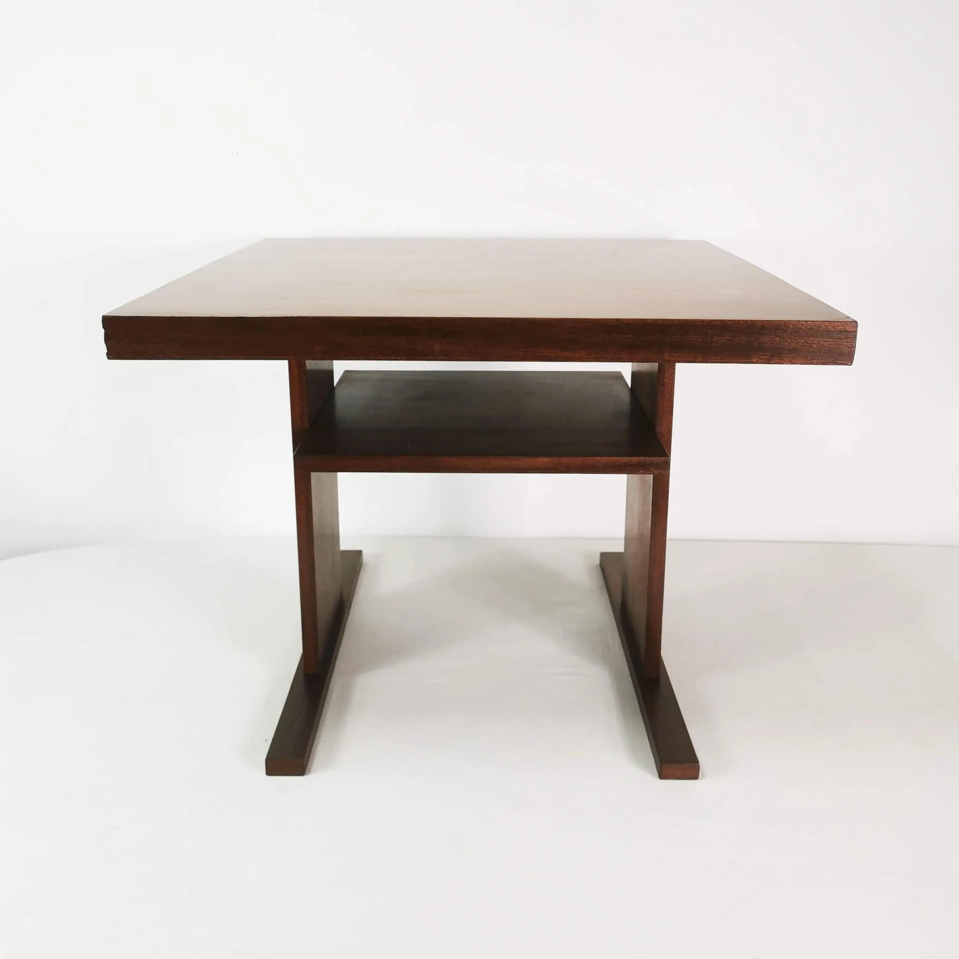 Coffee Table Modernist, brown walnut, Czechoslovakia, 1970s. - 339879