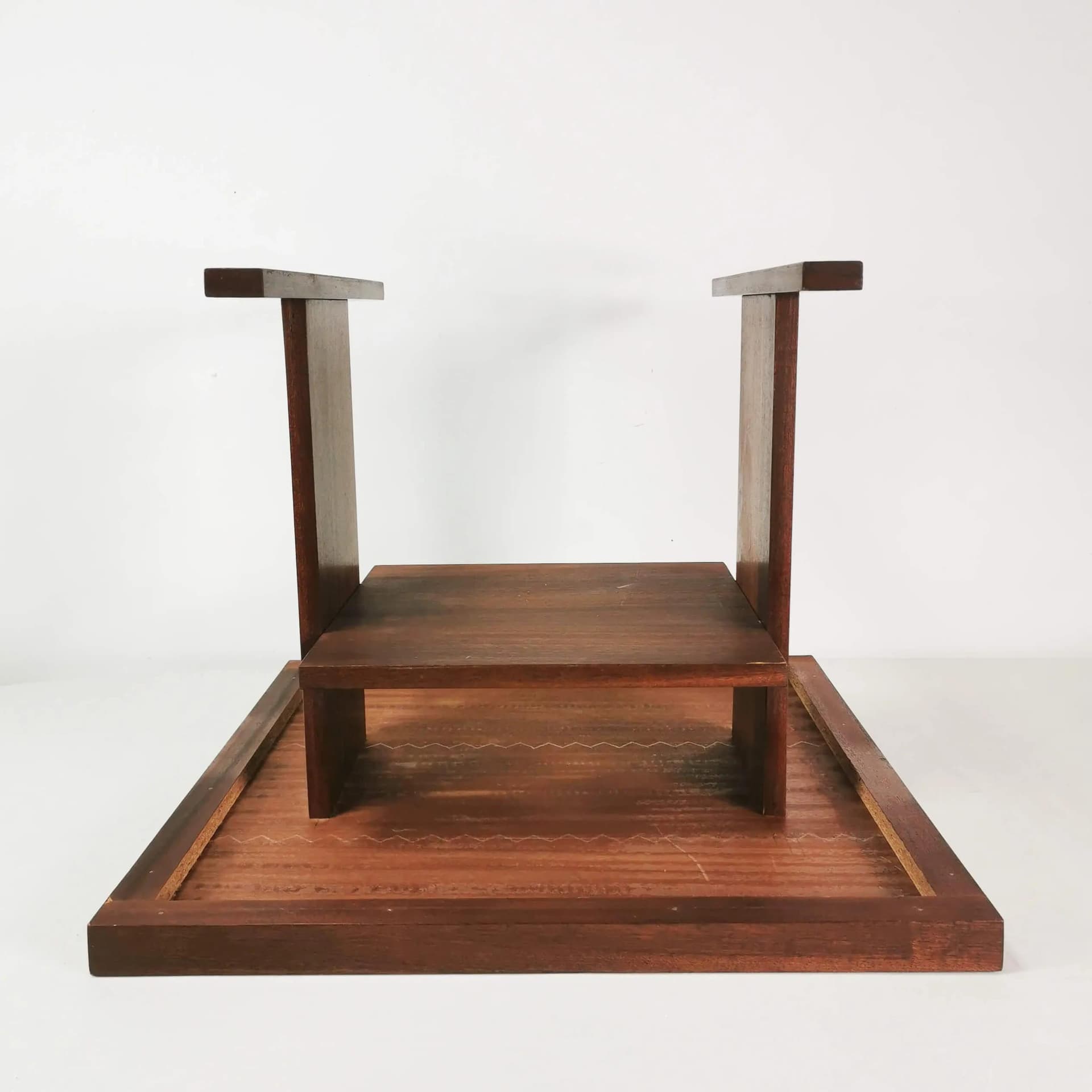 Coffee Table Modernist, brown walnut, Czechoslovakia, 1970s. - 339883