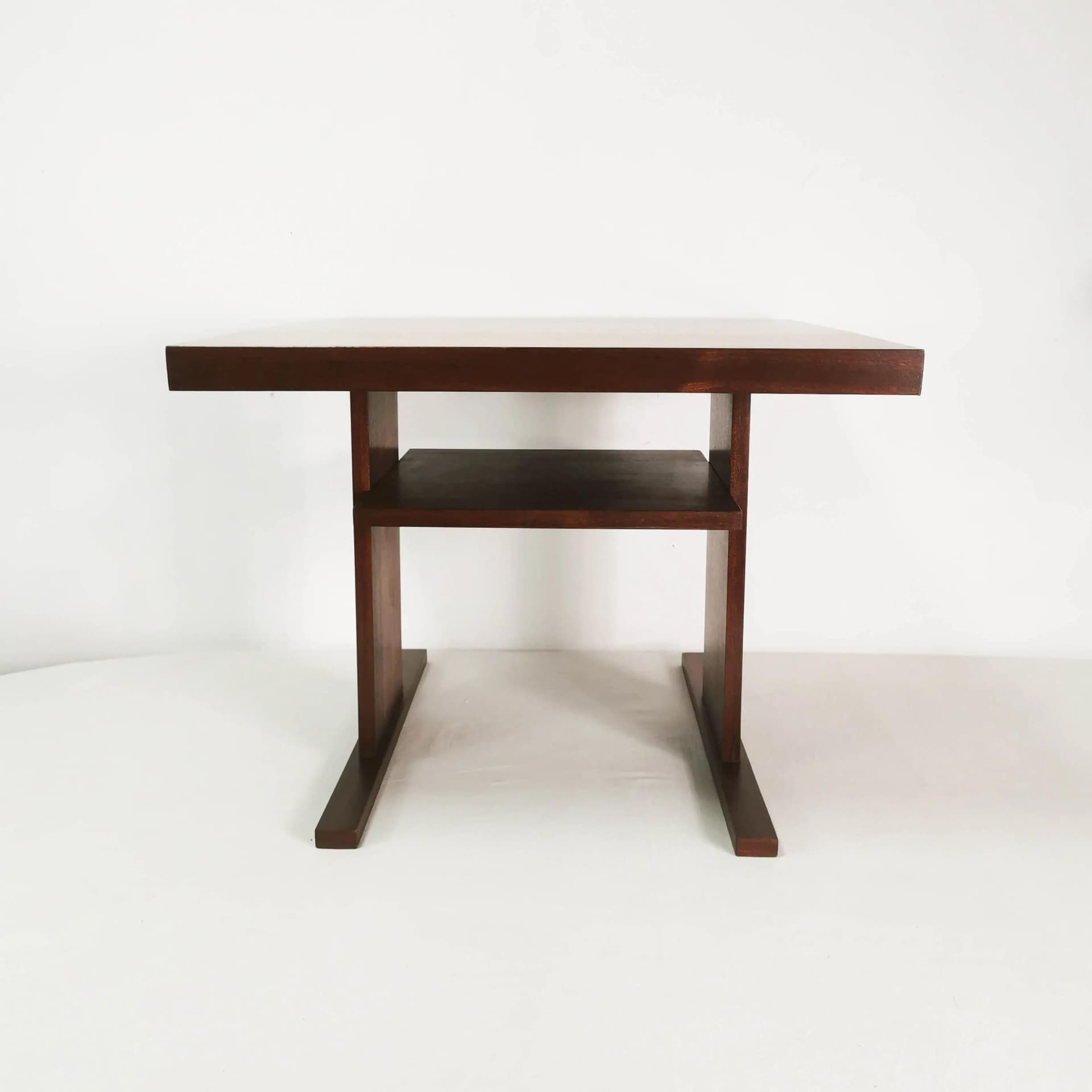 Coffee Table Modernist, brown walnut, Czechoslovakia, 1970s. - 339877