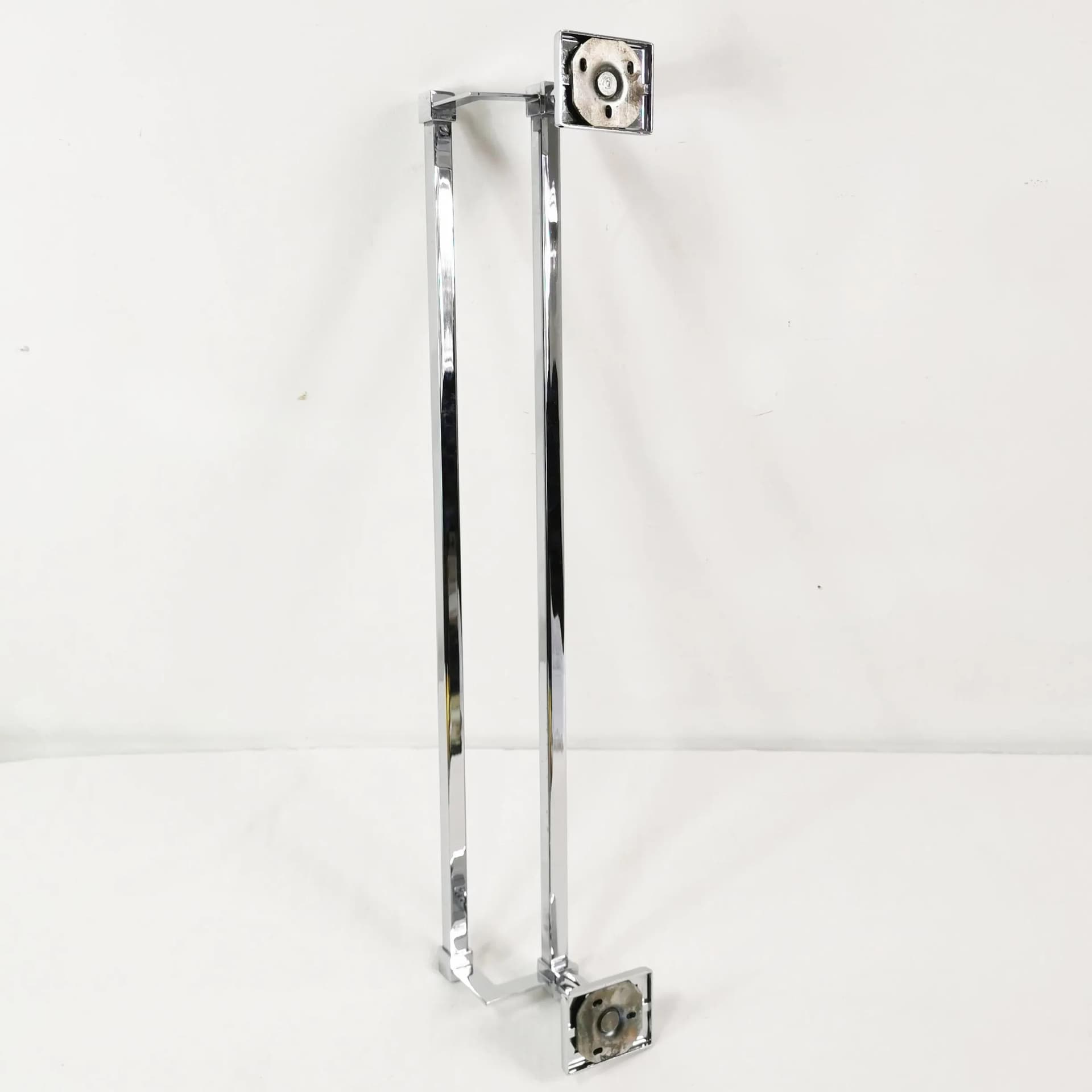 Zestaw pięciu wieszaków ściennych, chrom srebrny, metal, Niemcy, lata 80. - 339867