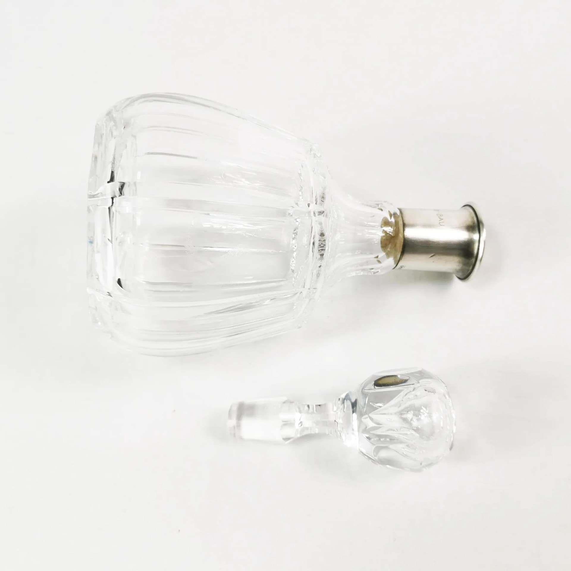 Decanter Art Deco, transparent crystal, silver, Germany, 1950s - 338865