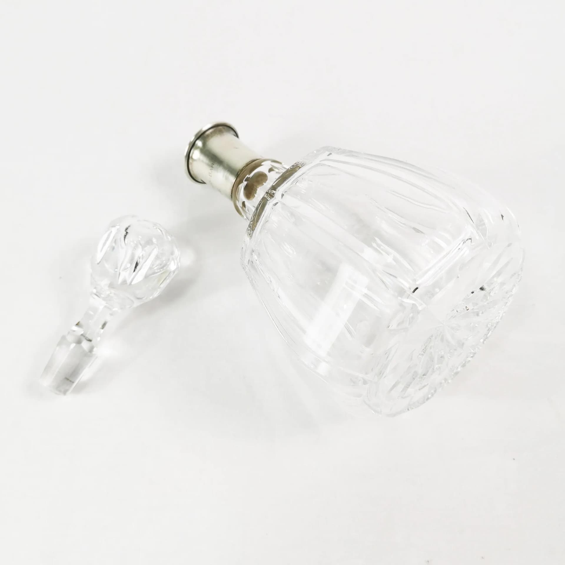 Decanter Art Deco, transparent crystal, silver, Germany, 1950s - 338864