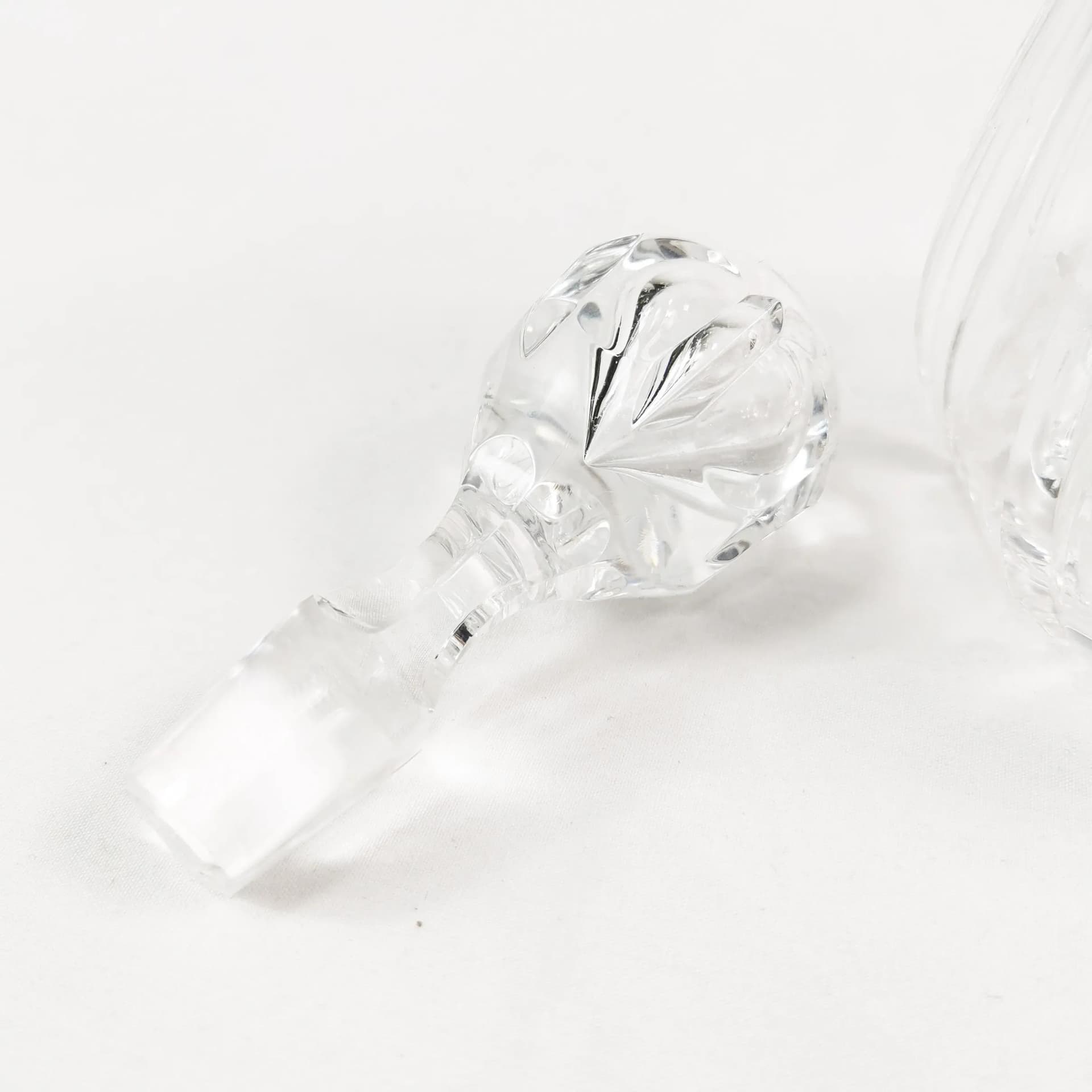 Decanter Art Deco, transparent crystal, silver, Germany, 1950s - 338863