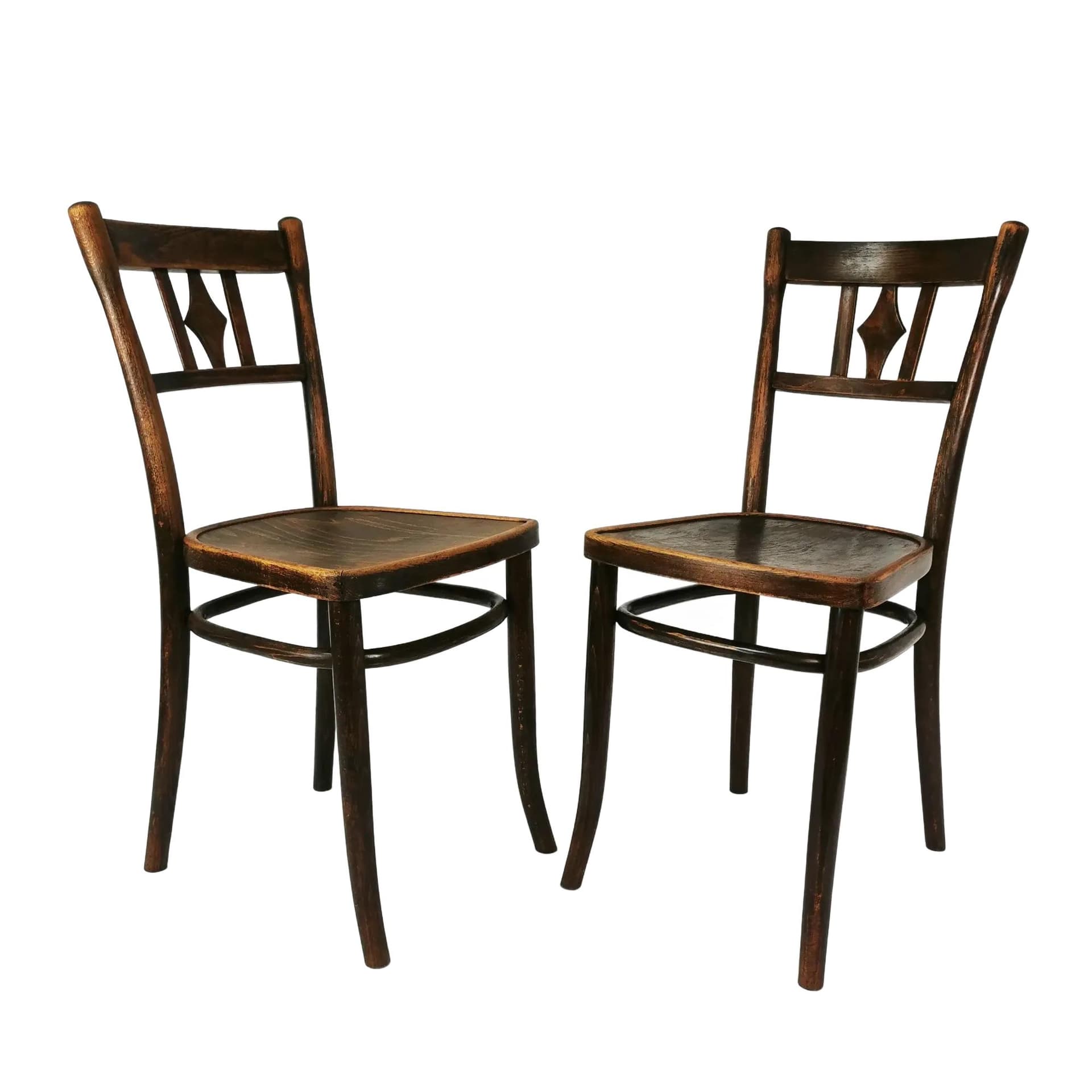 Para krzeseł Art Deco, brązowy, buk, Thonet, Niemcy, lata 30.
