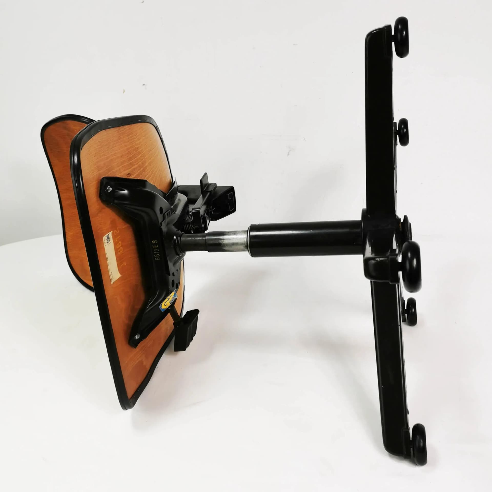 Workshop and Office Chair, brown beech, black metal, Sedus, Germany, 1970s. - 338511