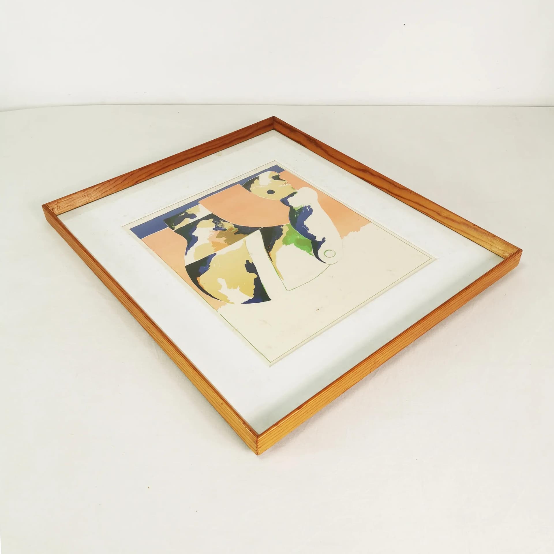 Lithograph, Head Portrait in Colour, paper, by H. Antes, Germany, 1970s - 338427