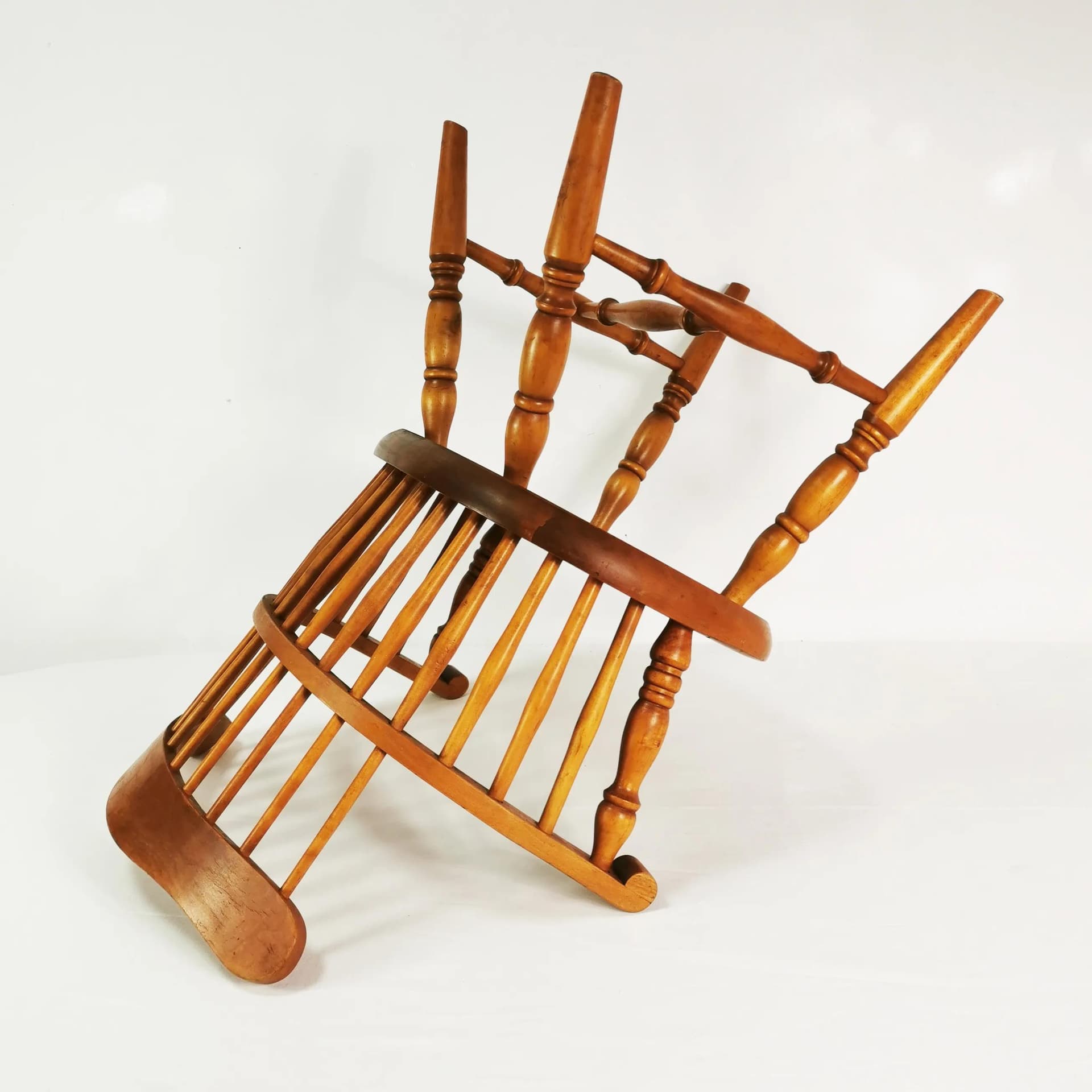 Chair Nesto, brown beech, Sweden, 1960s - 338321