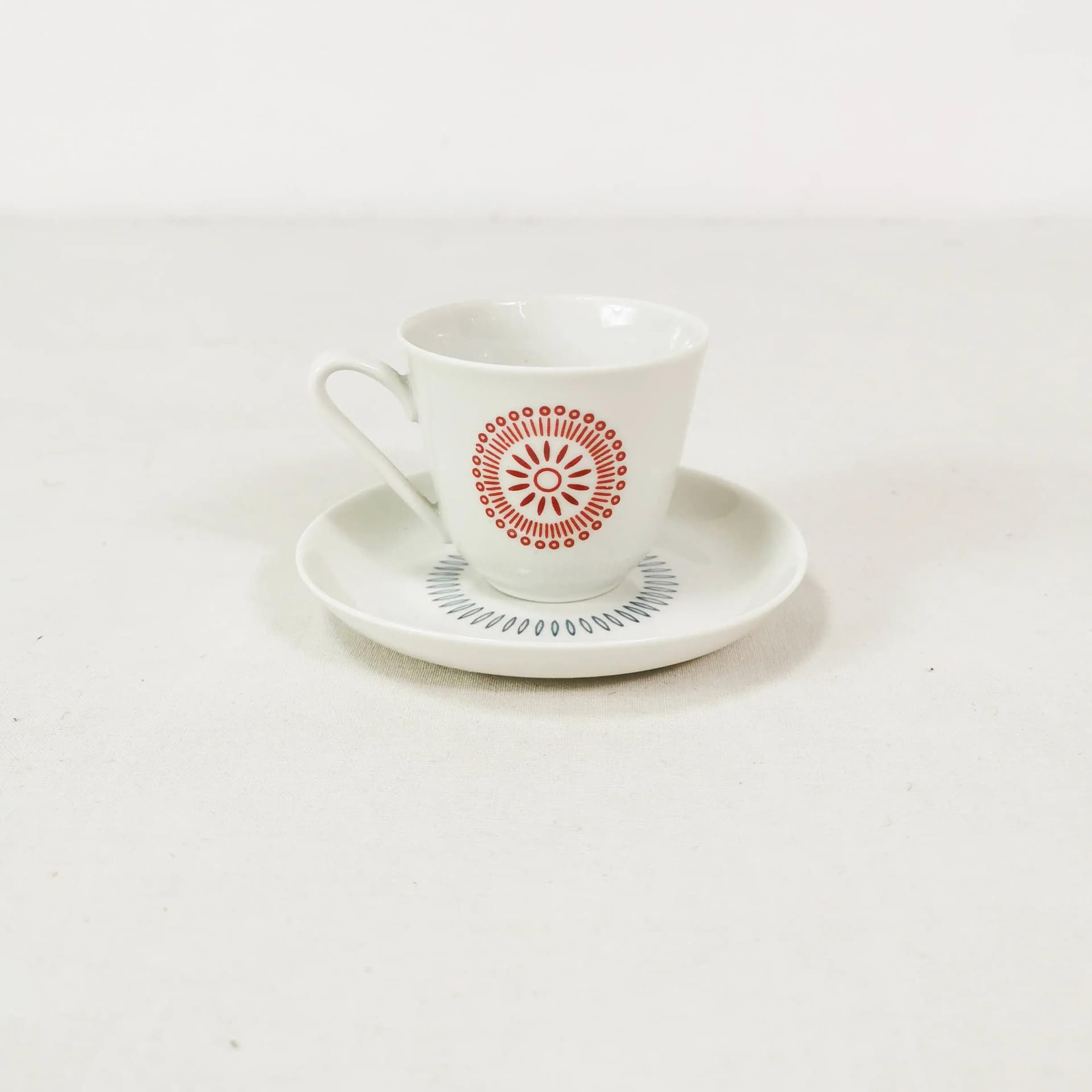 Zestaw do espresso, porcelana złamana biel, Lettin, Niemcy, lata 60. - 338236