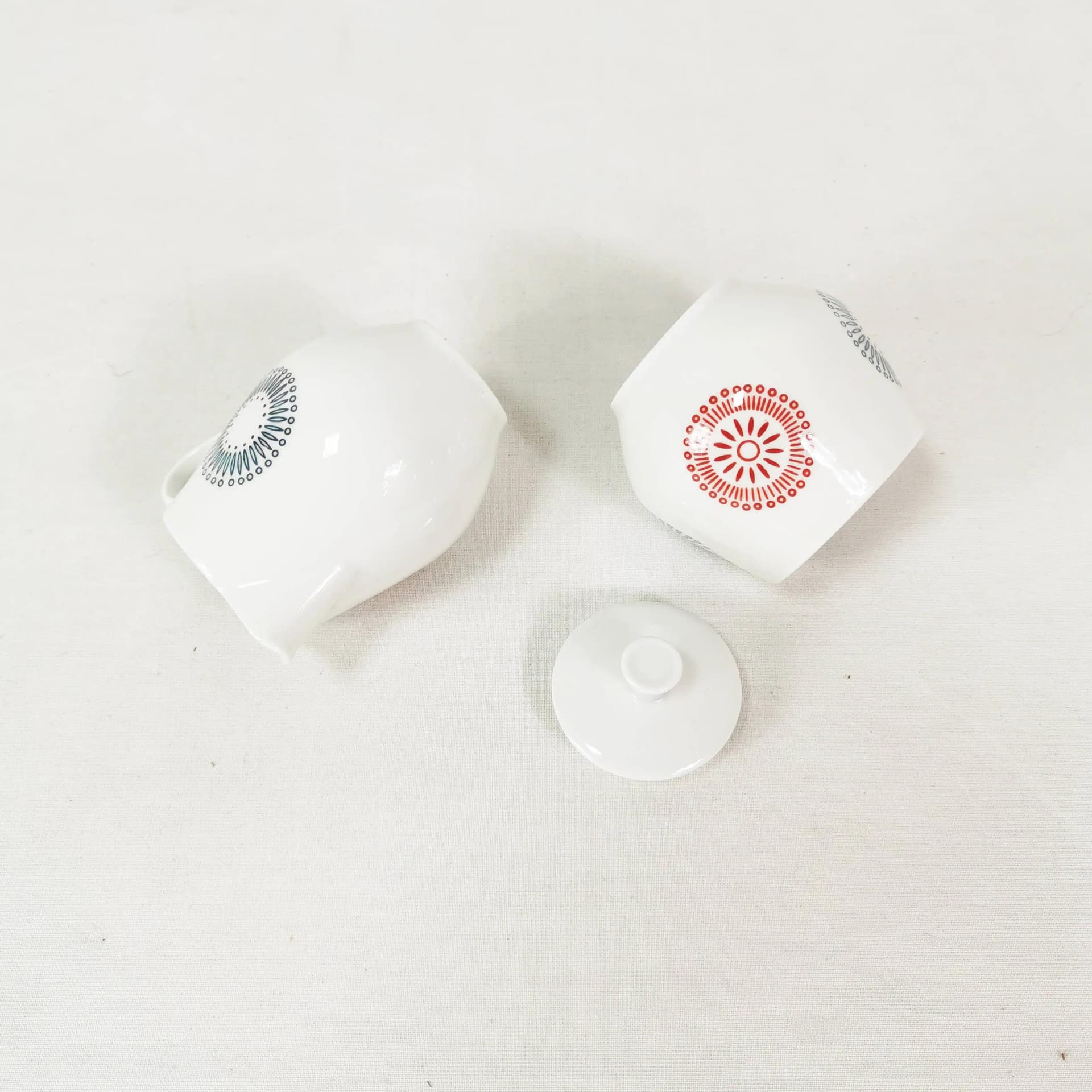 Zestaw do espresso, porcelana złamana biel, Lettin, Niemcy, lata 60. - 338235