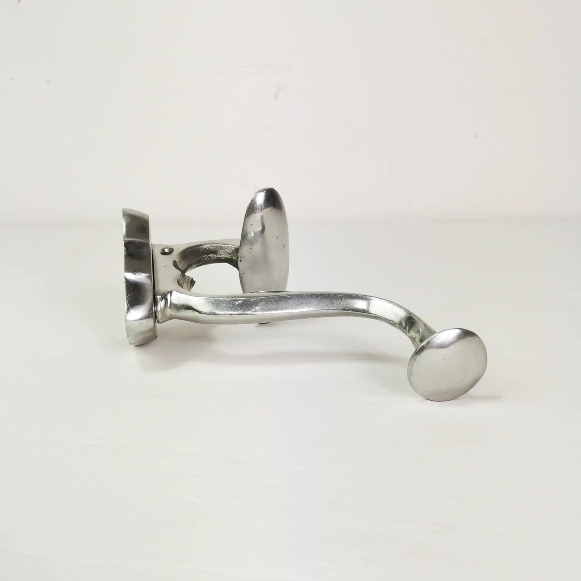 Wieszak ścienny, aluminium srebrny, Norwegia, lata 70. - 337991