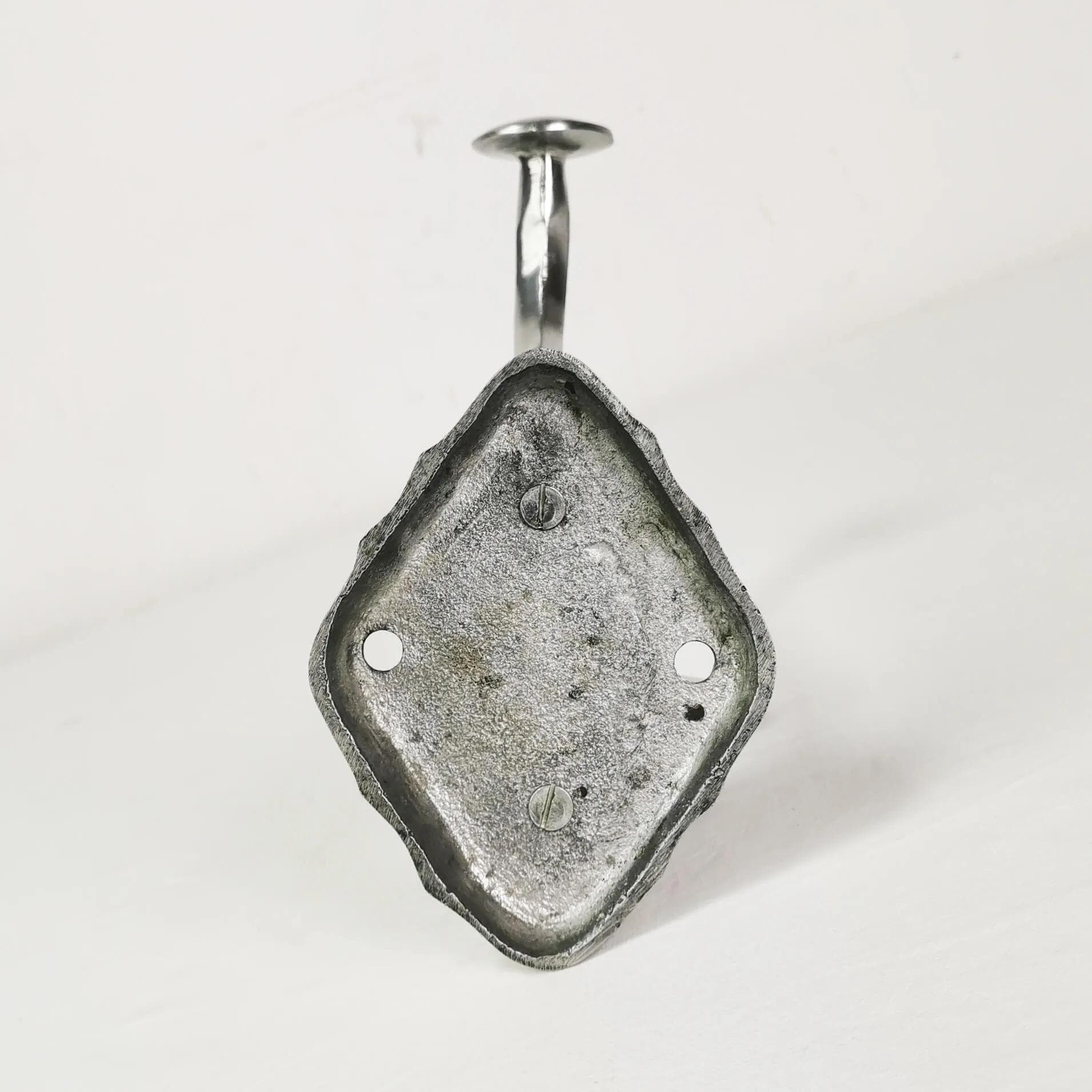 Wieszak ścienny, aluminium srebrny, Norwegia, lata 70. - 337995
