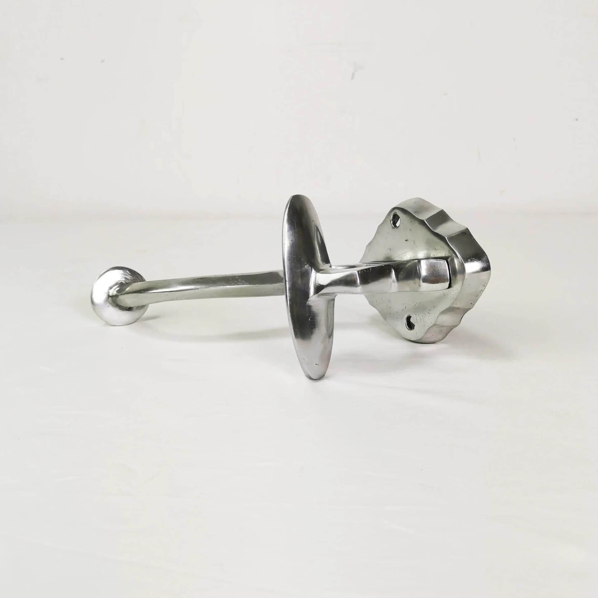 Wieszak ścienny, aluminium srebrny, Norwegia, lata 70. - 337993